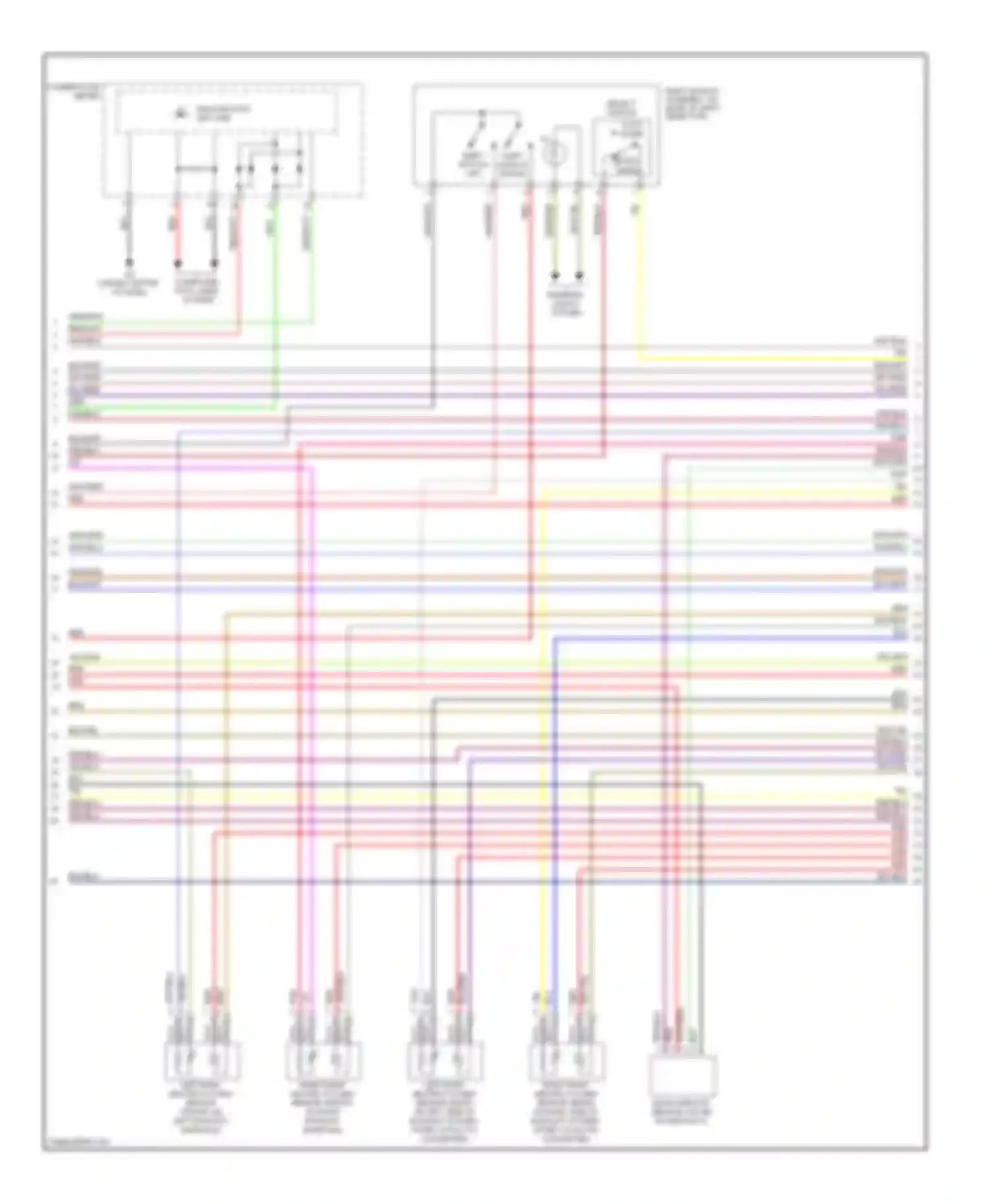 Eclipse Mitsubishi IV facelift (2008-2011): Wiring diagram engine performance 3.8l, a/t (3 of 5)