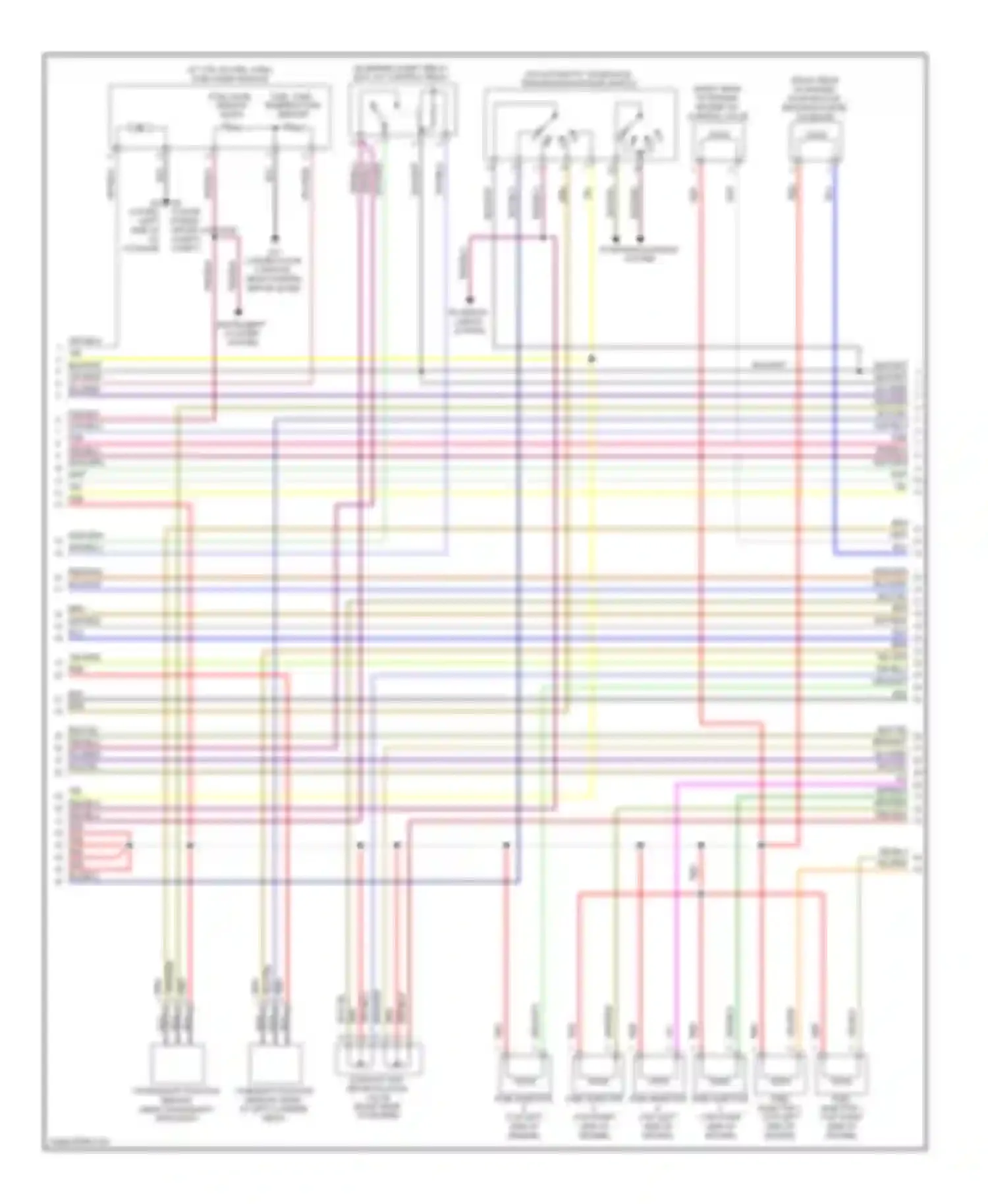 Eclipse Mitsubishi IV facelift (2008-2011): Wiring diagram engine performance 3.8l, a/t (4 of 5)