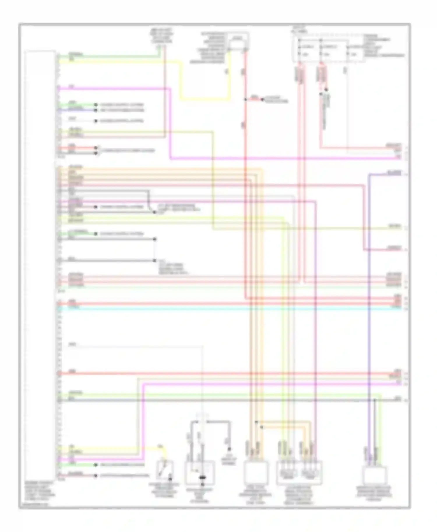 Eclipse Mitsubishi IV facelift (2008-2011): Wiring diagram engine performance 3.8l, m/t (1 of 4)