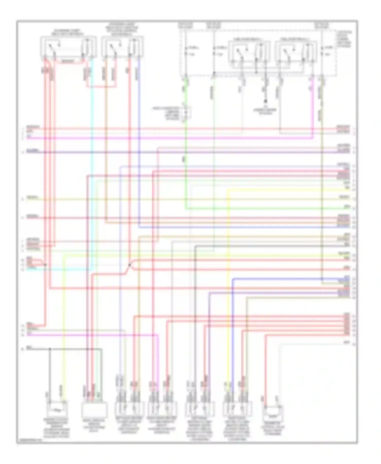 Eclipse Mitsubishi IV facelift (2008-2011): Wiring diagram engine performance 3.8l, m/t (2 of 4)