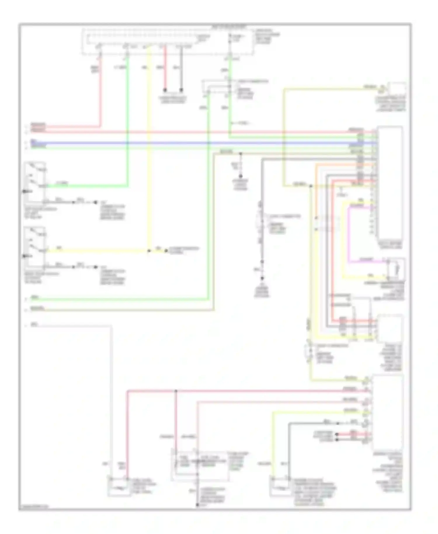 Eclipse Mitsubishi IV facelift (2008-2011): Instrument cluster circuit (2 of 2)