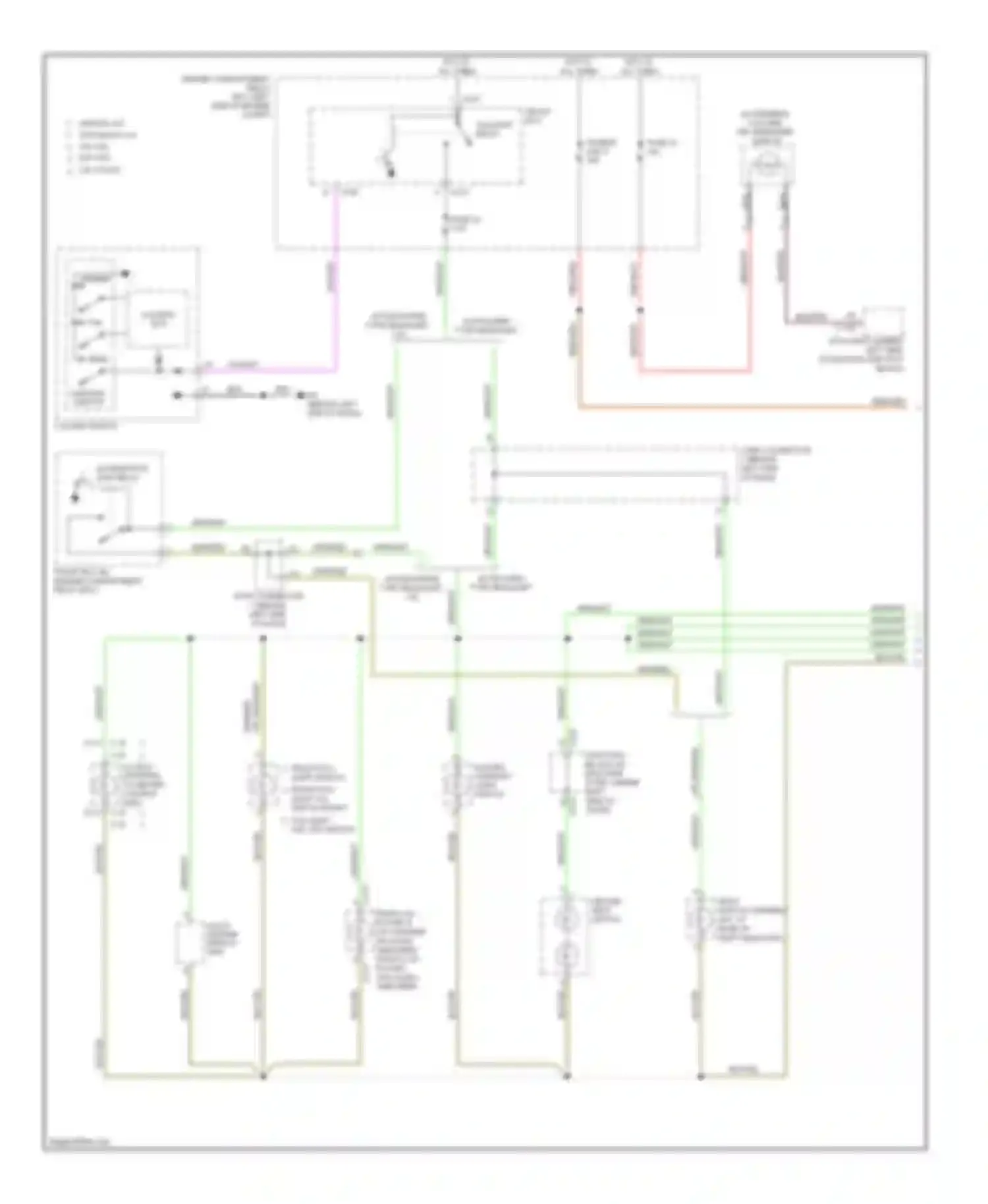 Eclipse Mitsubishi IV facelift (2008-2011): Instrument illumination circuit (1 of 2)