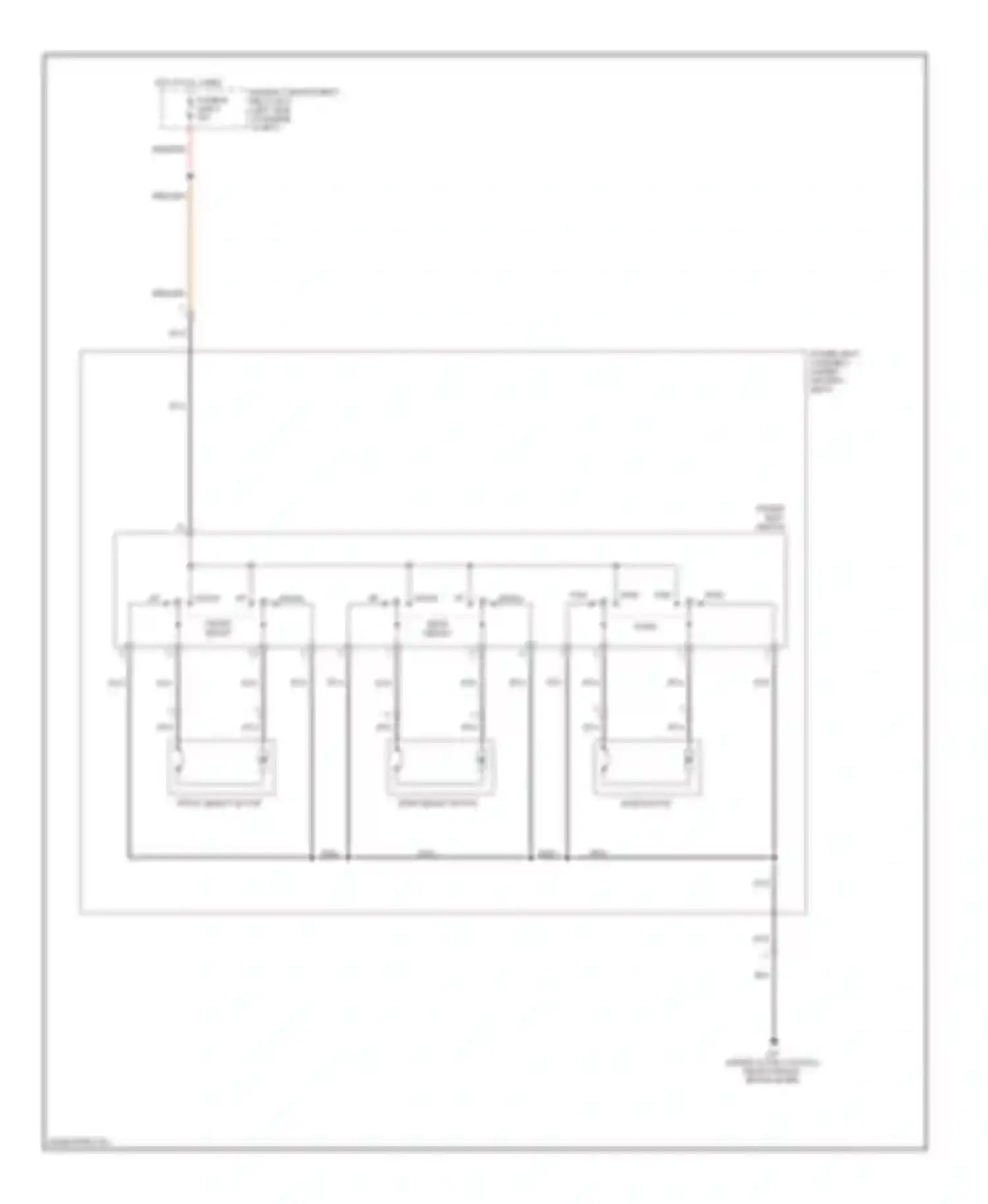 Eclipse Mitsubishi IV facelift (2008-2011): Power seat circuit