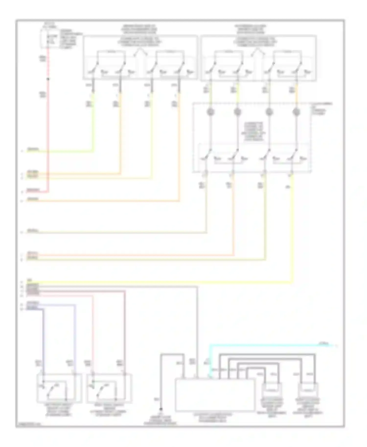 Eclipse Mitsubishi IV facelift (2008-2011): Supplemental restraints circuit (2 of 3)