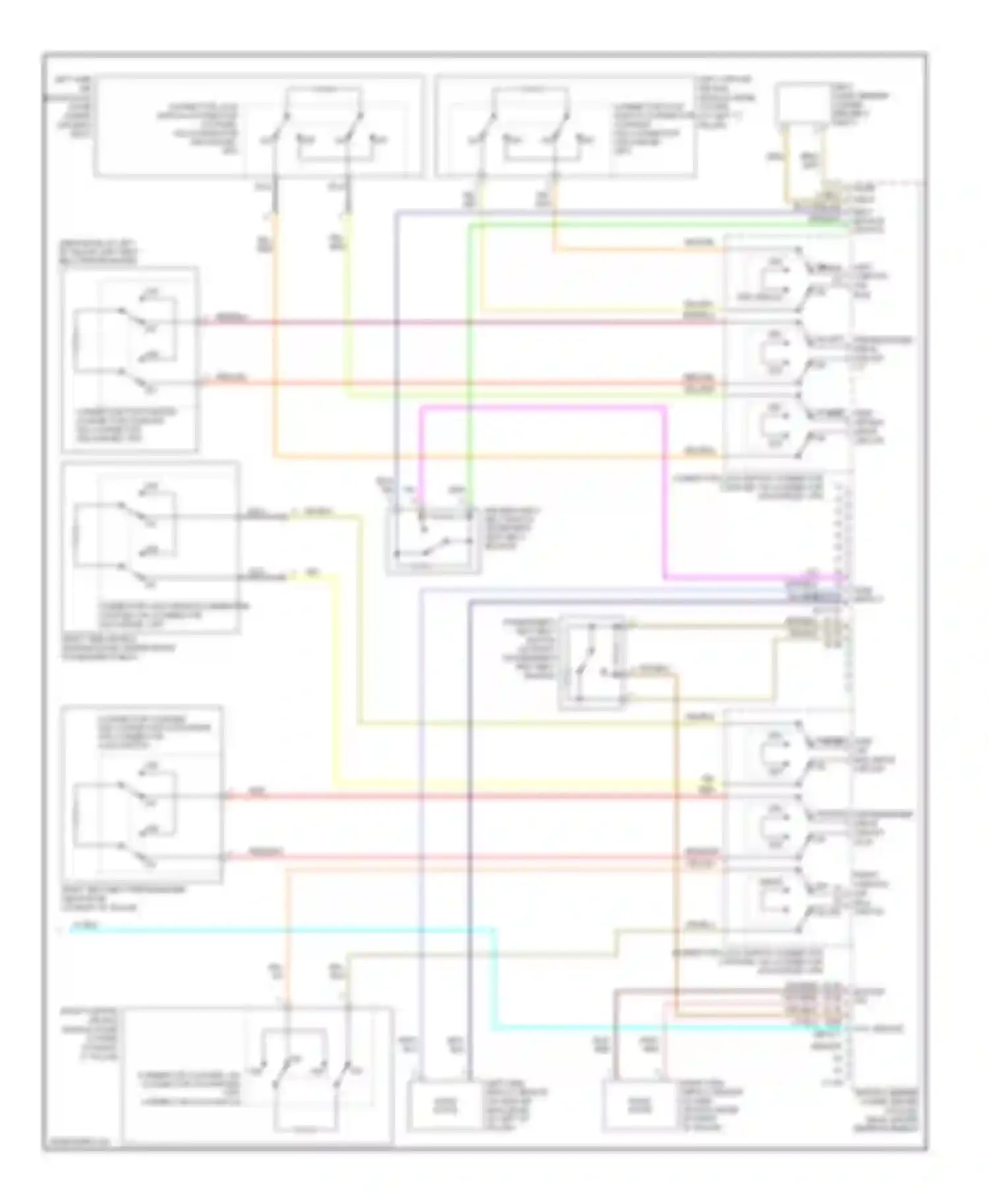Eclipse Mitsubishi IV facelift (2008-2011): Supplemental restraints circuit (3 of 3)