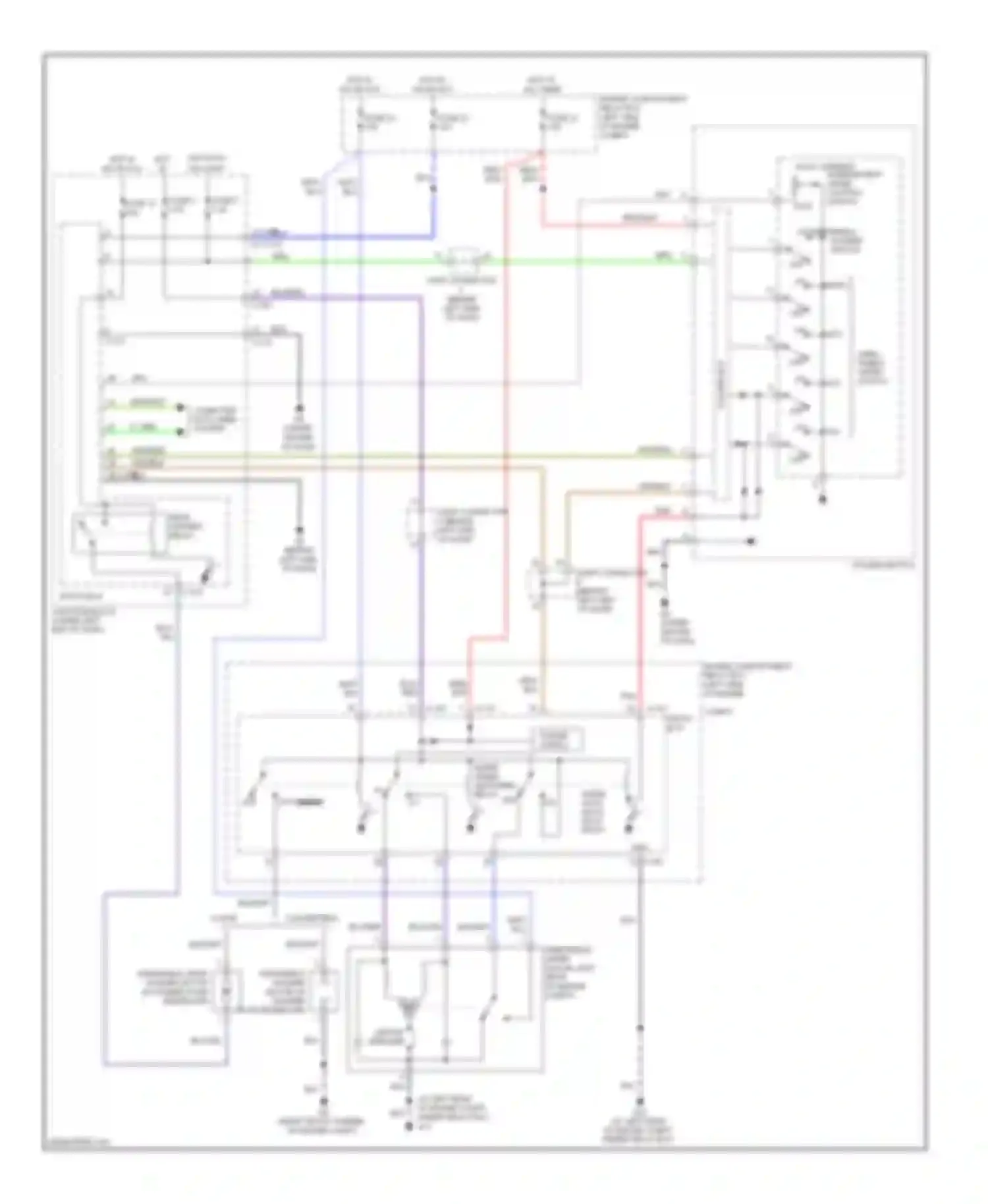 Eclipse Mitsubishi IV facelift (2008-2011): Front wiper/washer circuit