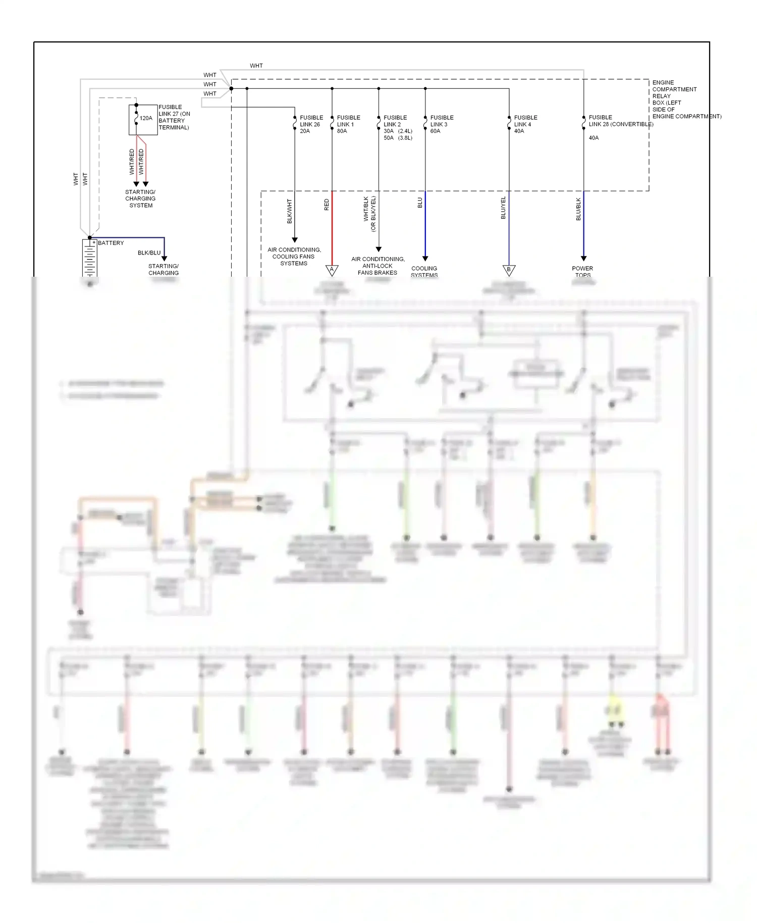 Mitsubishi Eclipse IV facelift (2008-2011) battery wiring diagram  (3 of 4)
