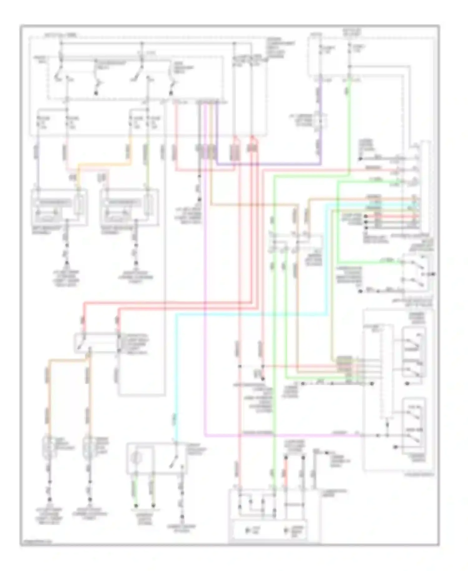 Wiring diagram column ecu for Mitsubishi Eclipse IV facelift (2008-2011) (4 of 6)