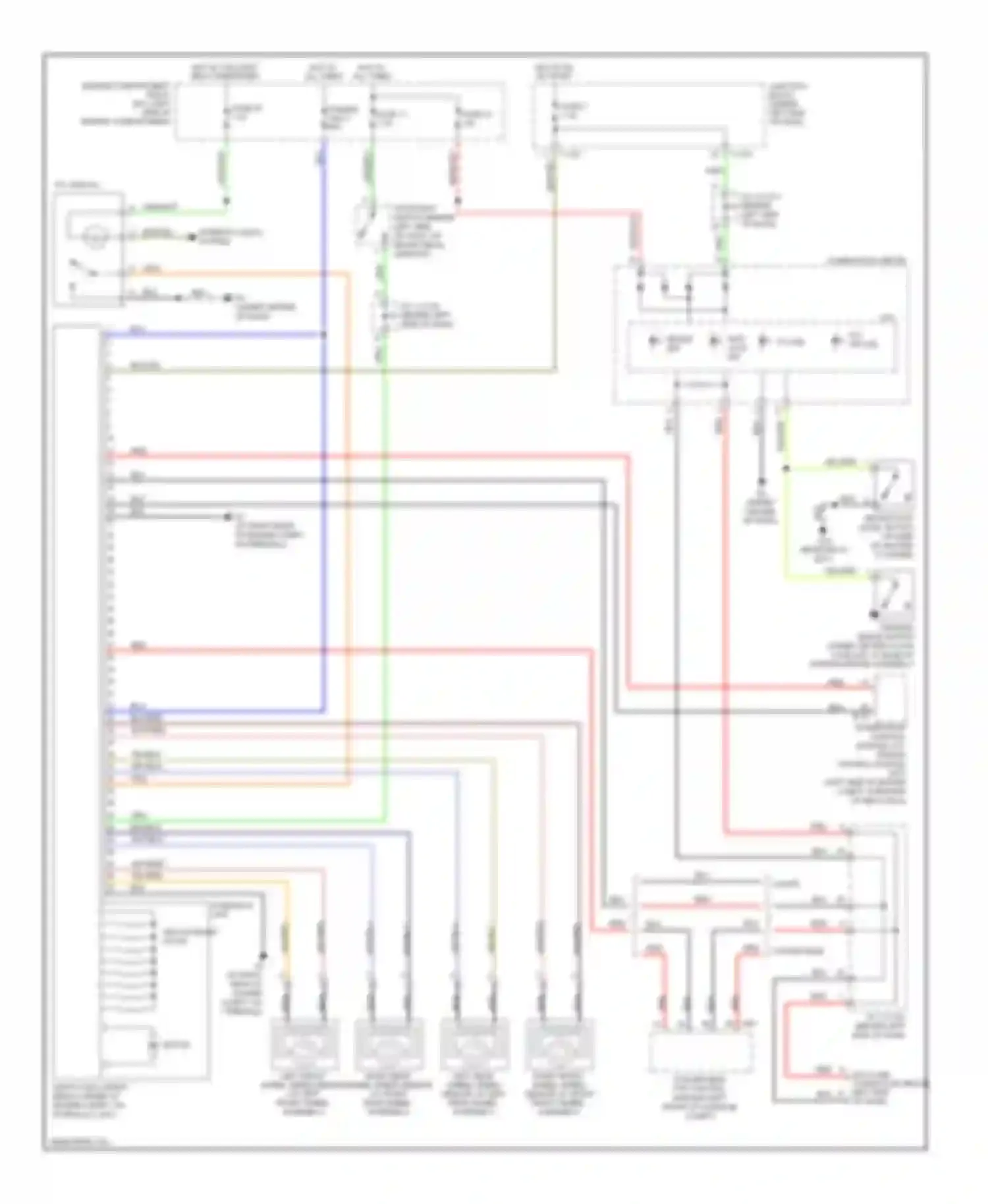 Wiring diagram combination meter for Mitsubishi Eclipse IV facelift (2008-2011) (7 of 22)