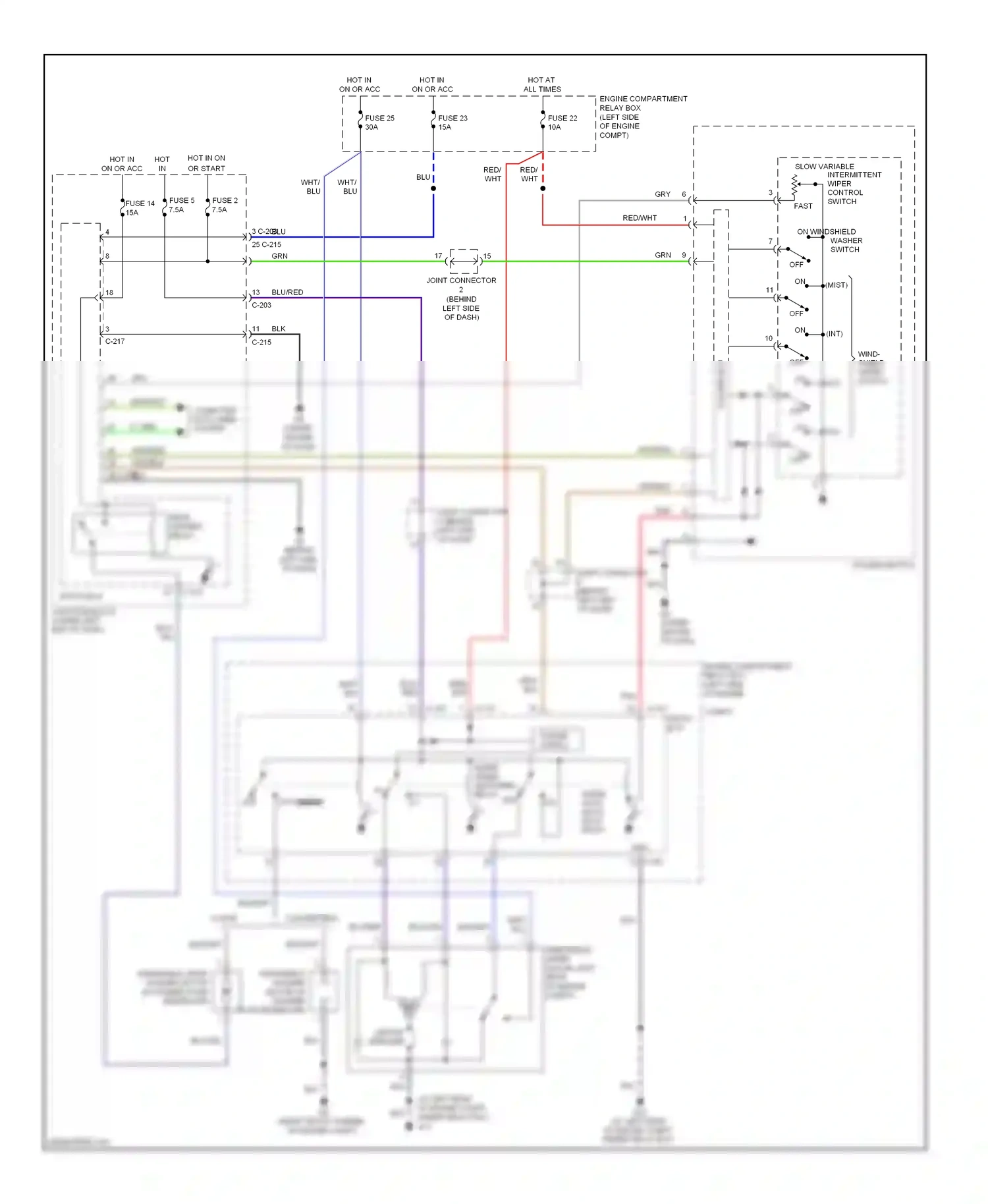 Mitsubishi Eclipse IV facelift (2008-2011) (convertible) wiring diagram  (11 of 14)