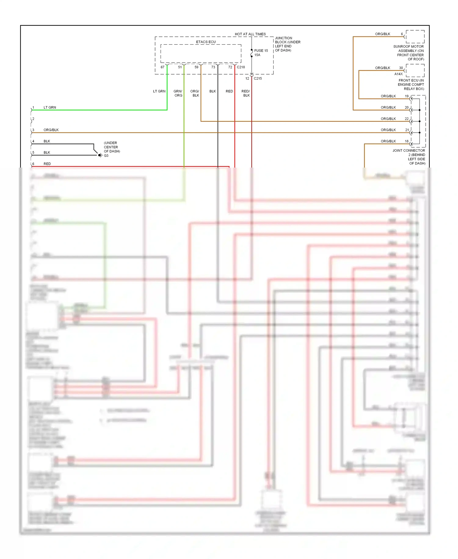 Mitsubishi Eclipse IV facelift (2008-2011) (convertible) wiring diagram  (3 of 14)