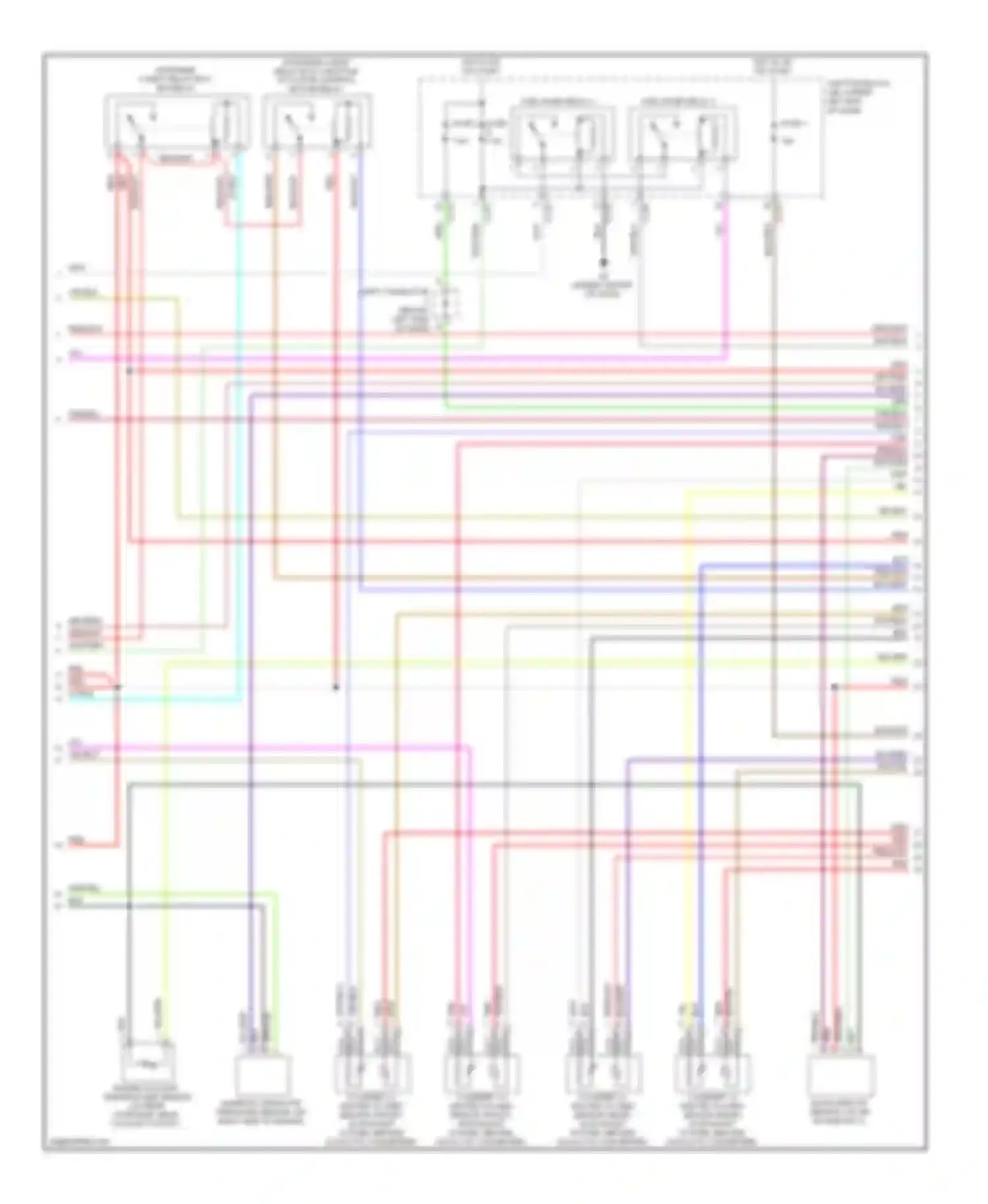 Wiring diagram fuel pump relay #1 for Mitsubishi Eclipse IV facelift (2008-2011) (2 of 4)