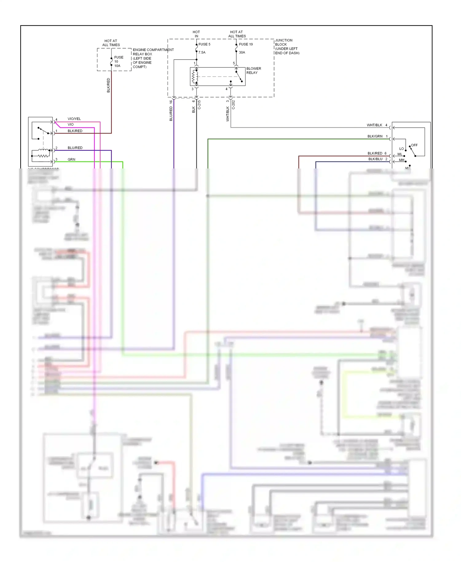Mitsubishi Eclipse IV facelift (2008-2011) fuse wiring diagram  (3 of 4)