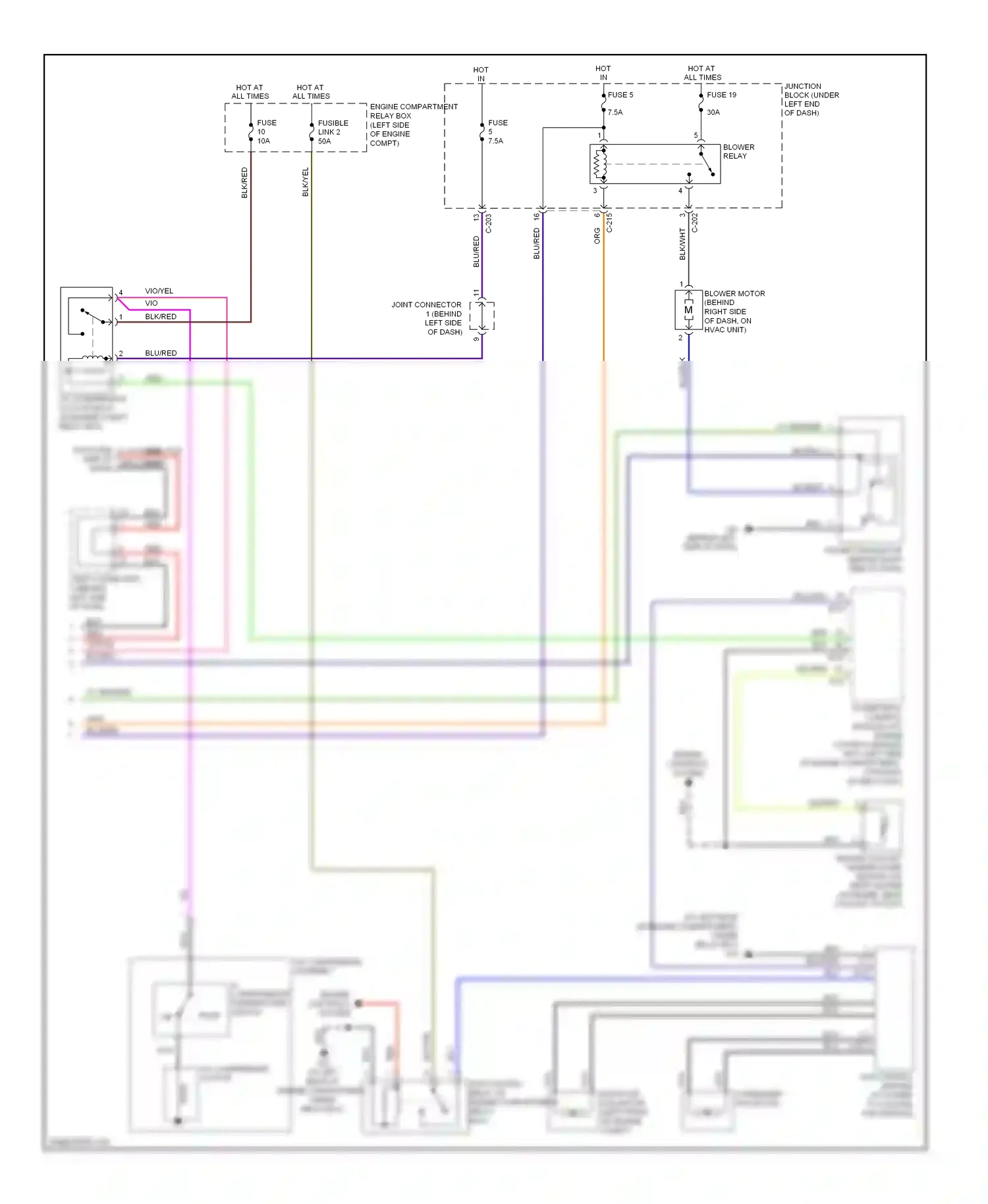 Mitsubishi Eclipse IV facelift (2008-2011) fuse wiring diagram  (1 of 4)