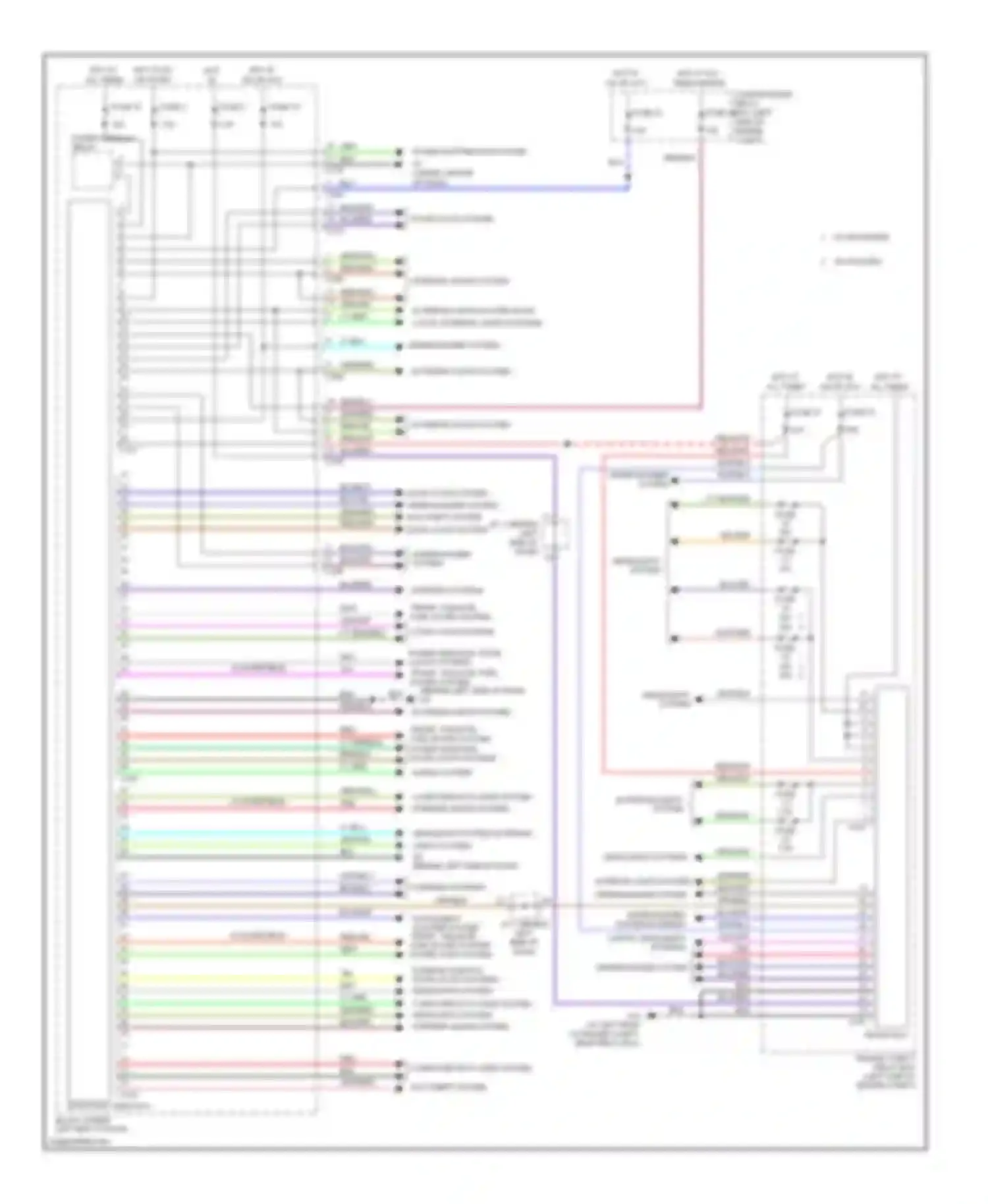 Wiring diagram headlights systems for Mitsubishi Eclipse IV facelift (2008-2011) (1 of 1)