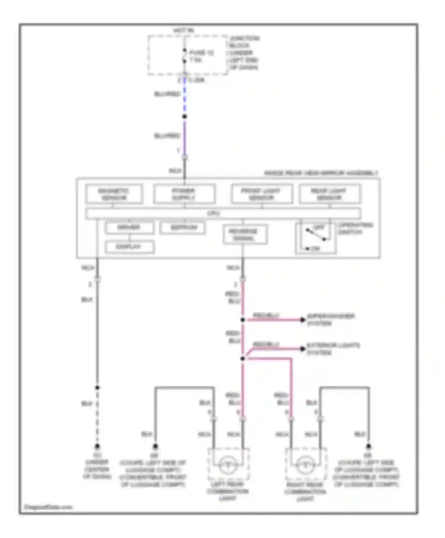 Wiring diagram hot in on for Mitsubishi Eclipse IV facelift (2008-2011) (2 of 15)