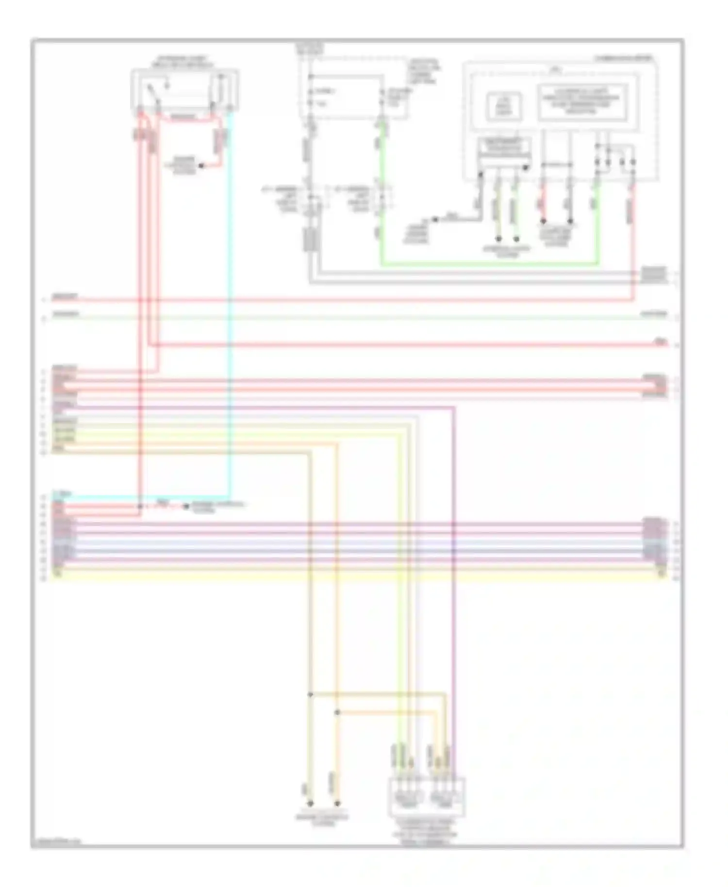 Wiring diagram lcd back light for Mitsubishi Eclipse IV facelift (2008-2011) (2 of 2)