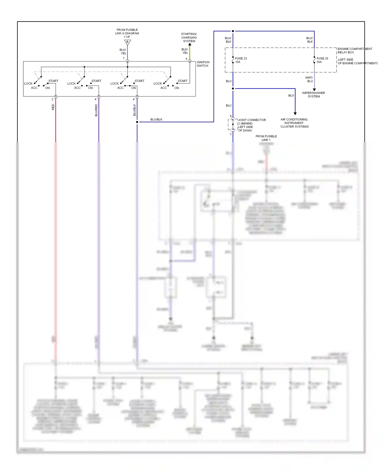 Mitsubishi Eclipse IV facelift (2008-2011) lock wiring diagram  (4 of 6)