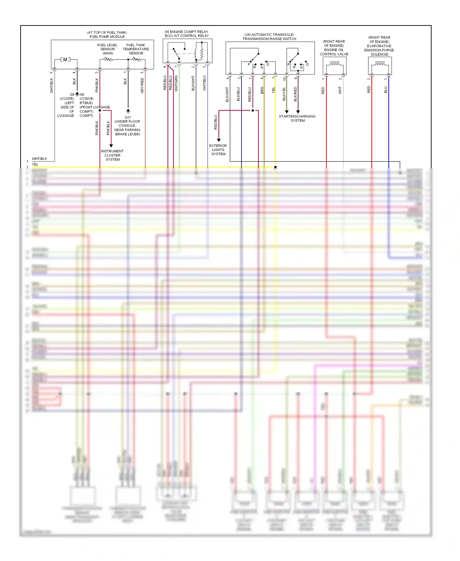Mitsubishi Eclipse IV facelift (2008-2011) (on automatic transaxle) transmission range switch wiring diagram  (4 of 4)