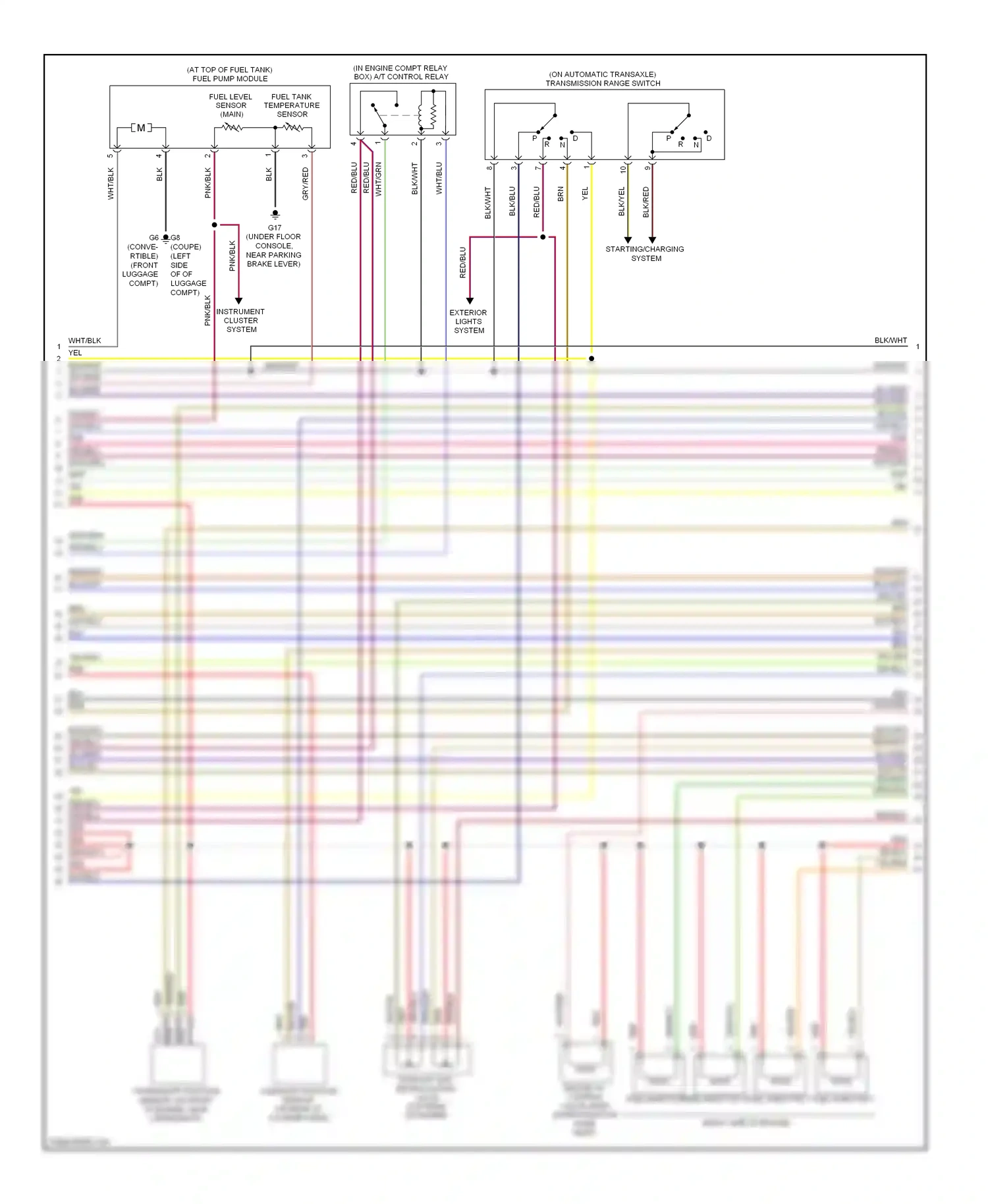 Mitsubishi Eclipse IV facelift (2008-2011) (on automatic transaxle) transmission range switch wiring diagram  (3 of 4)