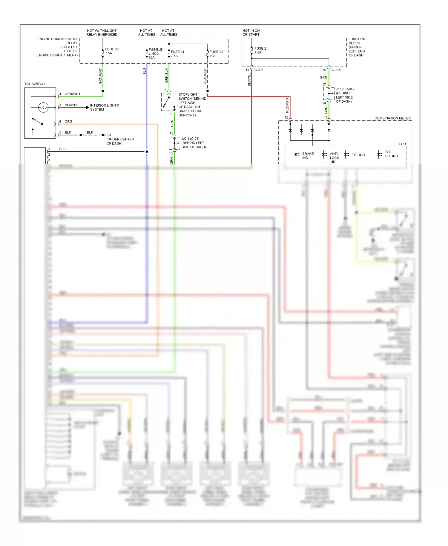 Mitsubishi Eclipse IV facelift (2008-2011) powertrain control module (a/t) engine control module (m/t) wiring diagram  (2 of 2)