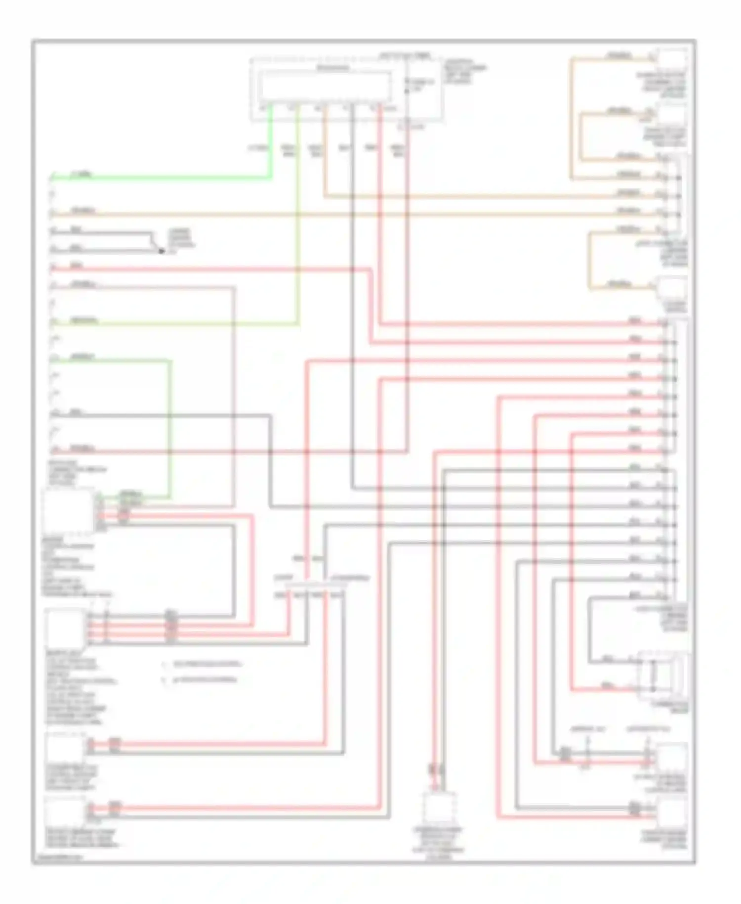 Wiring diagram relay box for Mitsubishi Eclipse IV facelift (2008-2011) (1 of 1)
