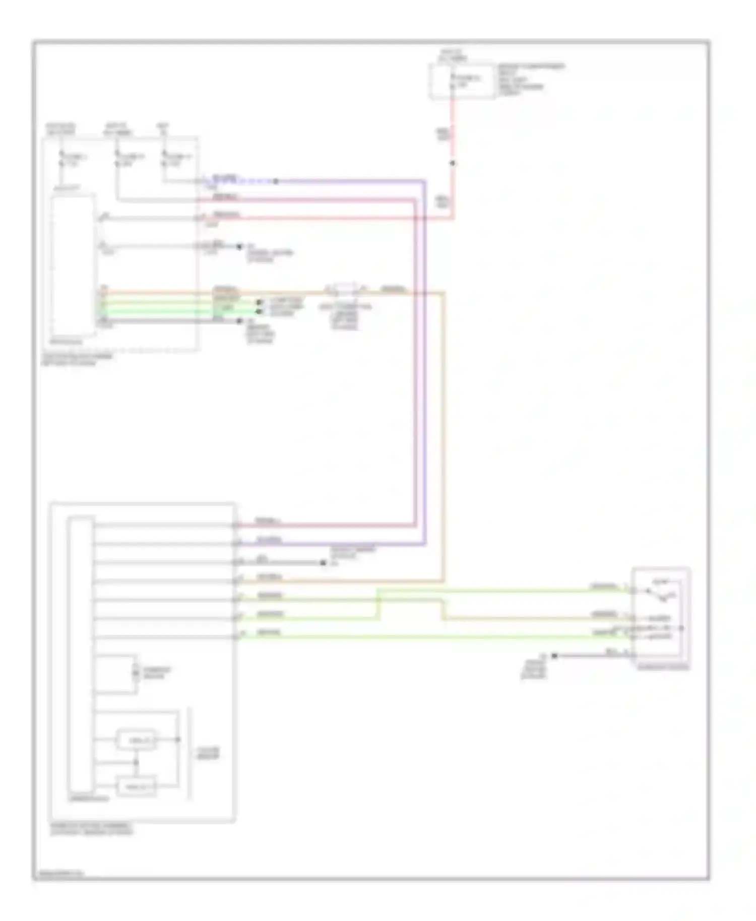 Wiring diagram sunroof motor for Mitsubishi Eclipse IV facelift (2008-2011) (1 of 1)