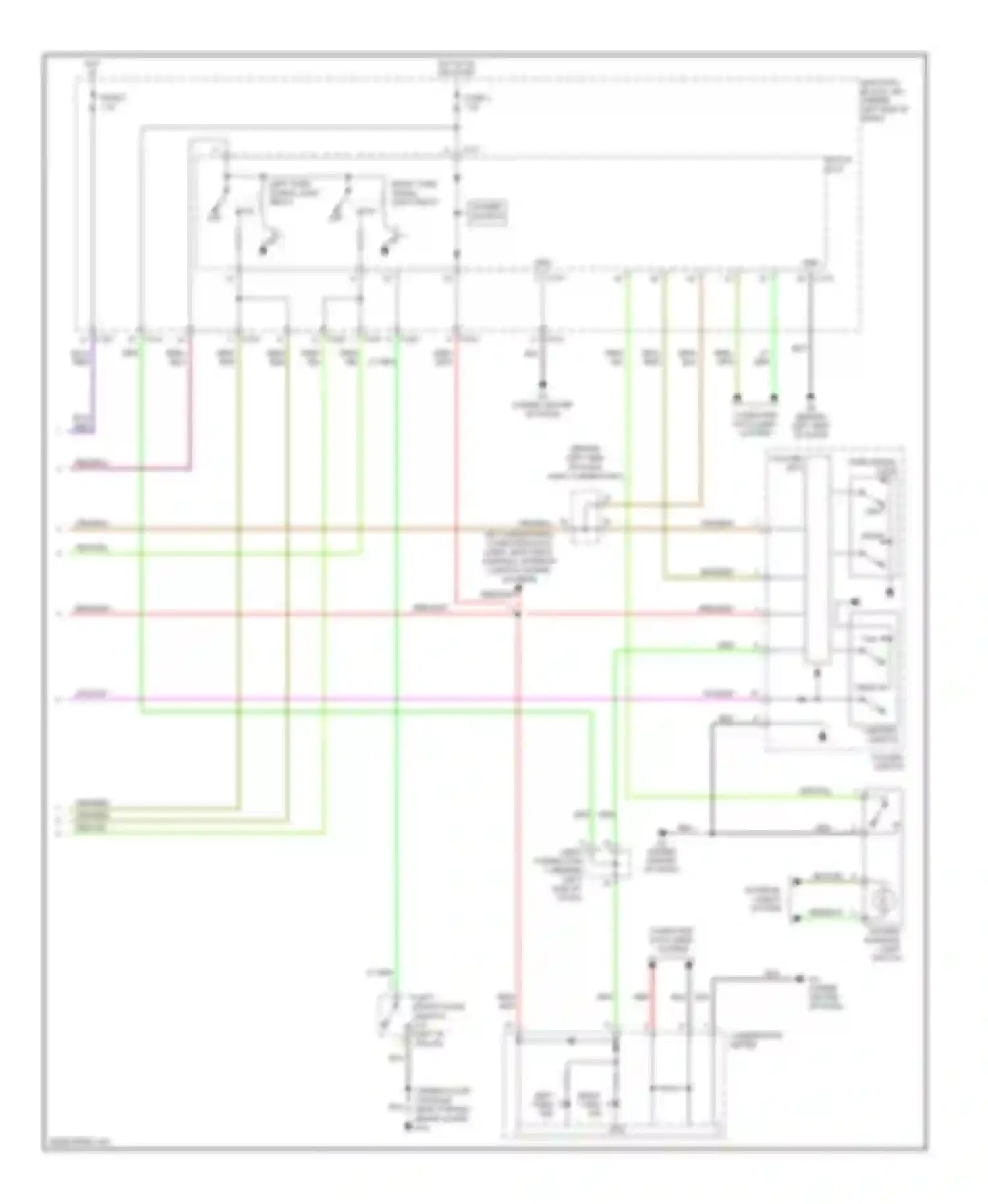 Eclipse Mitsubishi IV (2005-2008): Exterior lamps circuit (2 of 2)