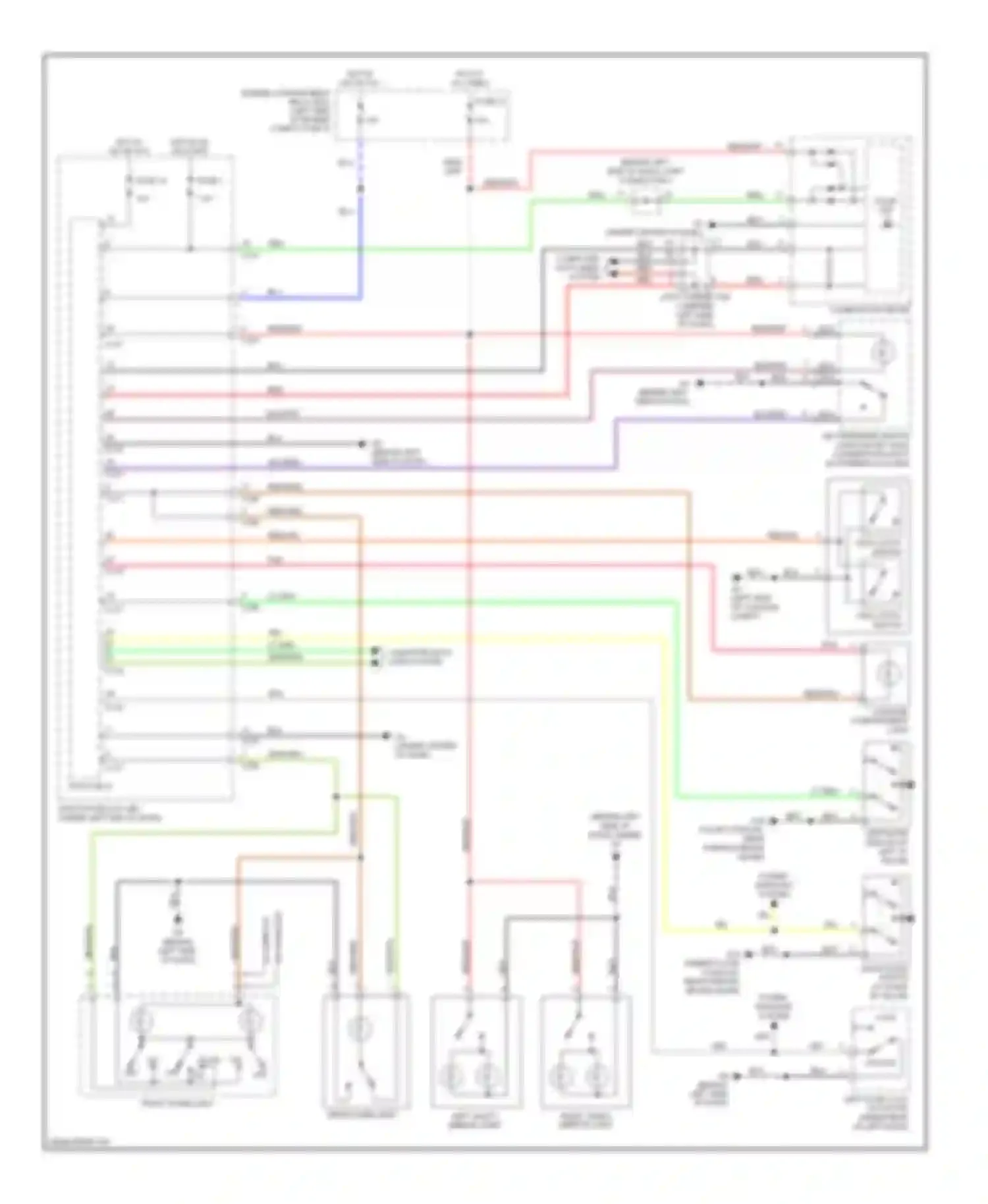 Eclipse Mitsubishi IV (2005-2008): Courtesy lamps circuit