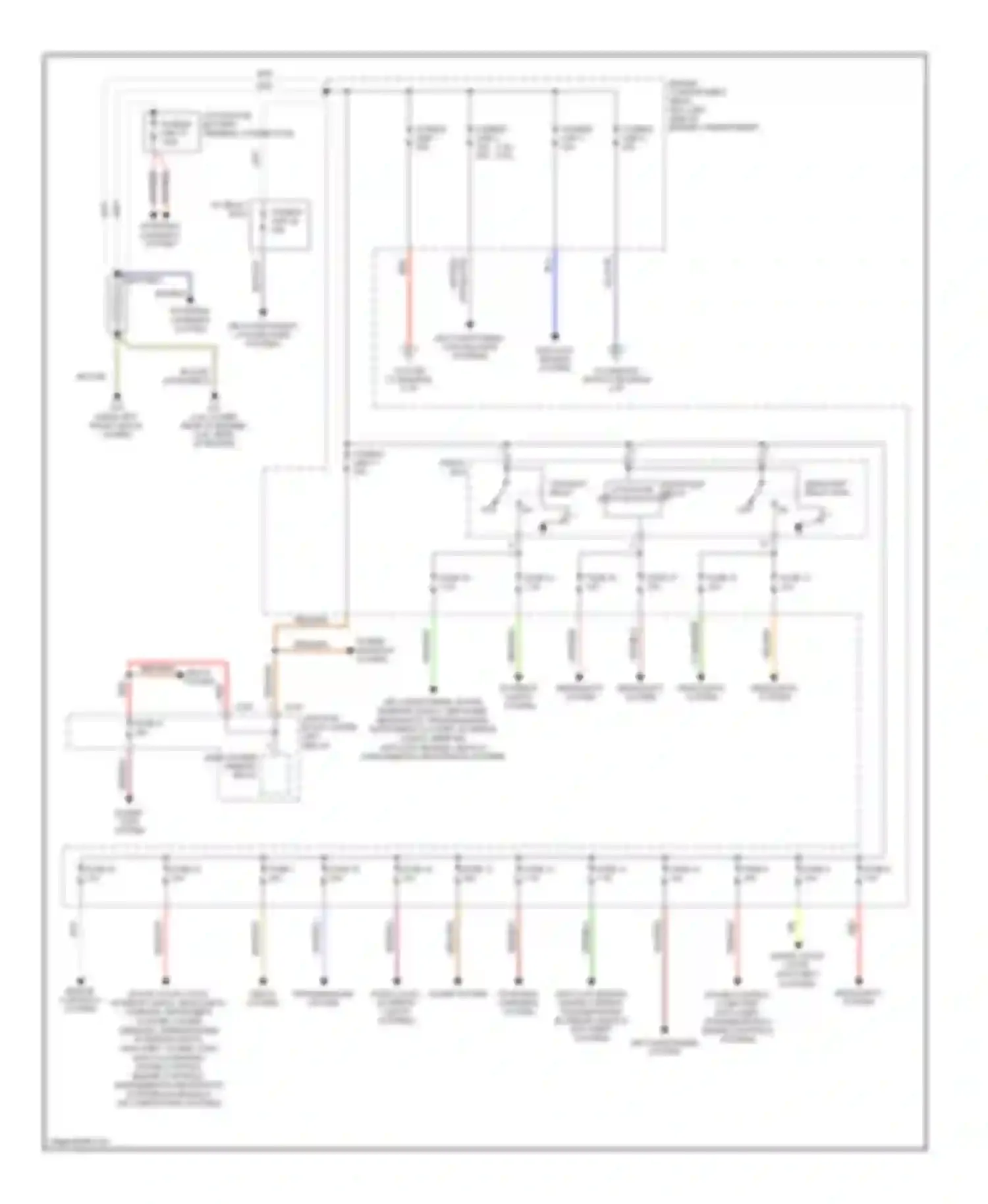 Eclipse Mitsubishi IV (2005-2008): Power distribution circuit (1 of 2)
