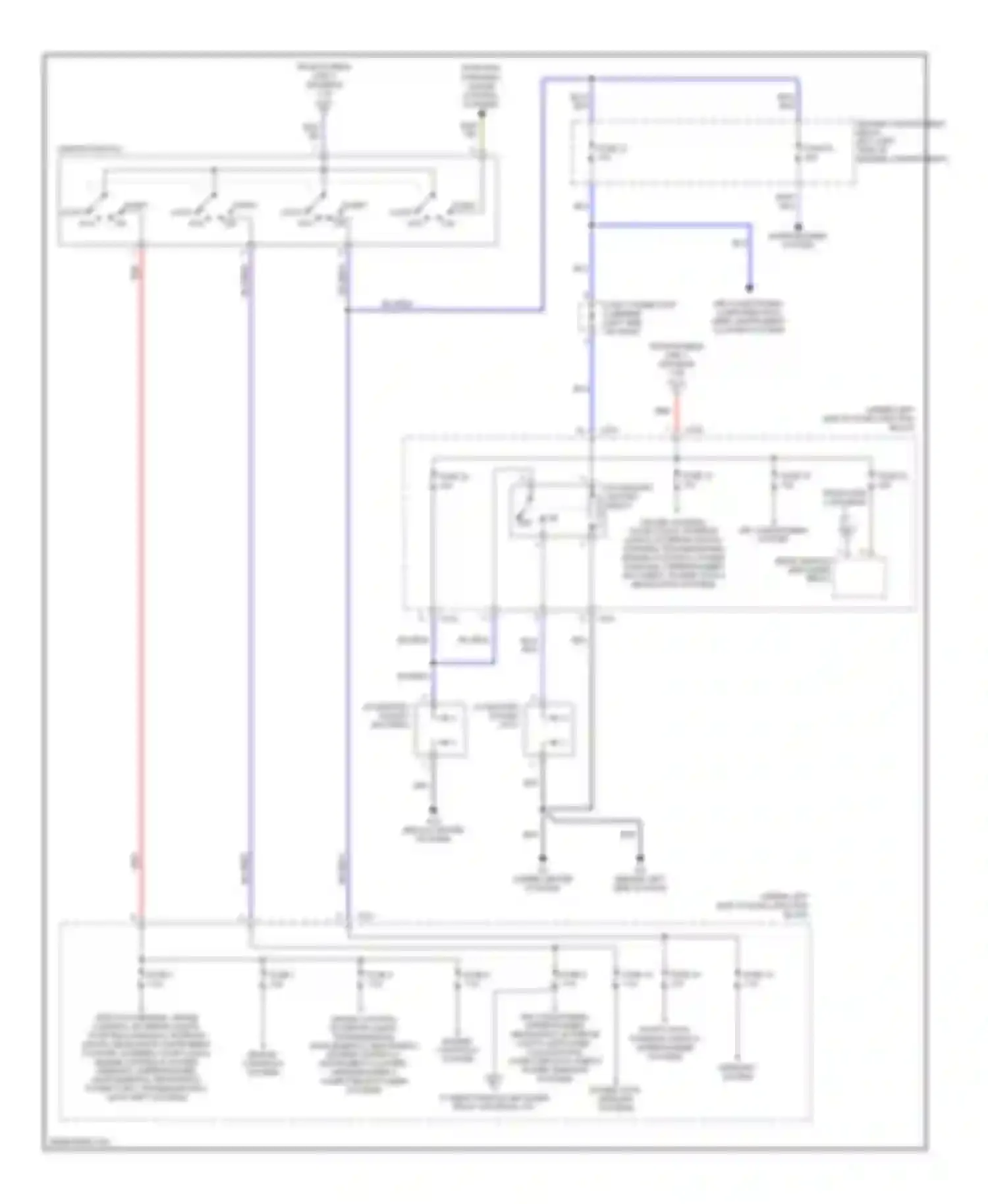 Eclipse Mitsubishi IV (2005-2008): Power distribution circuit (2 of 2)