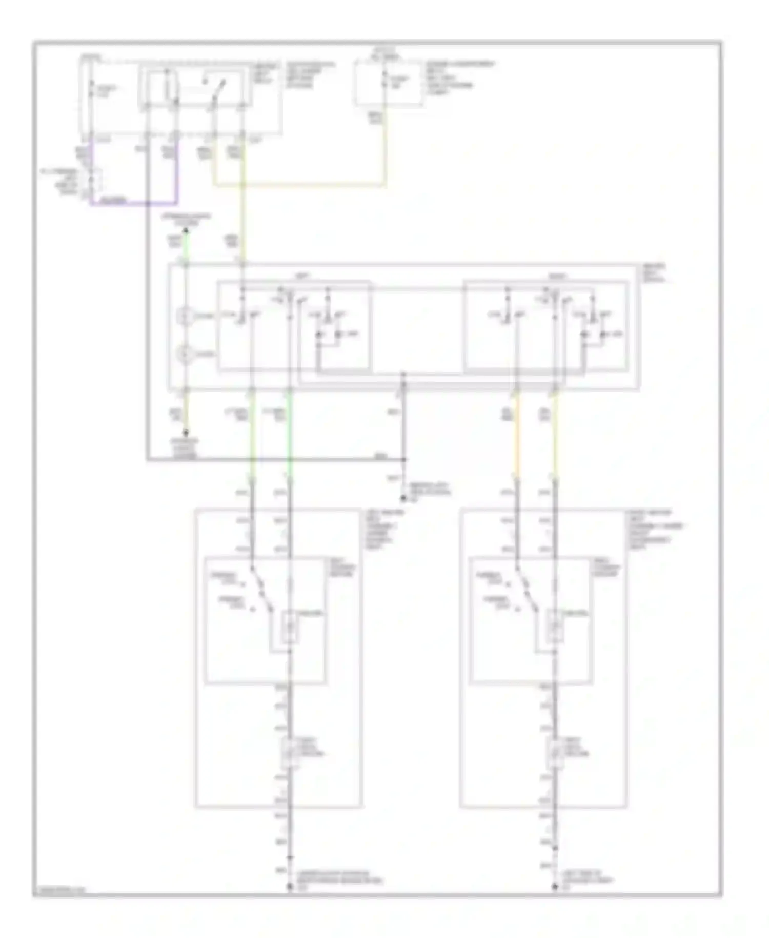 Eclipse Mitsubishi IV (2005-2008): Heated seats circuit
