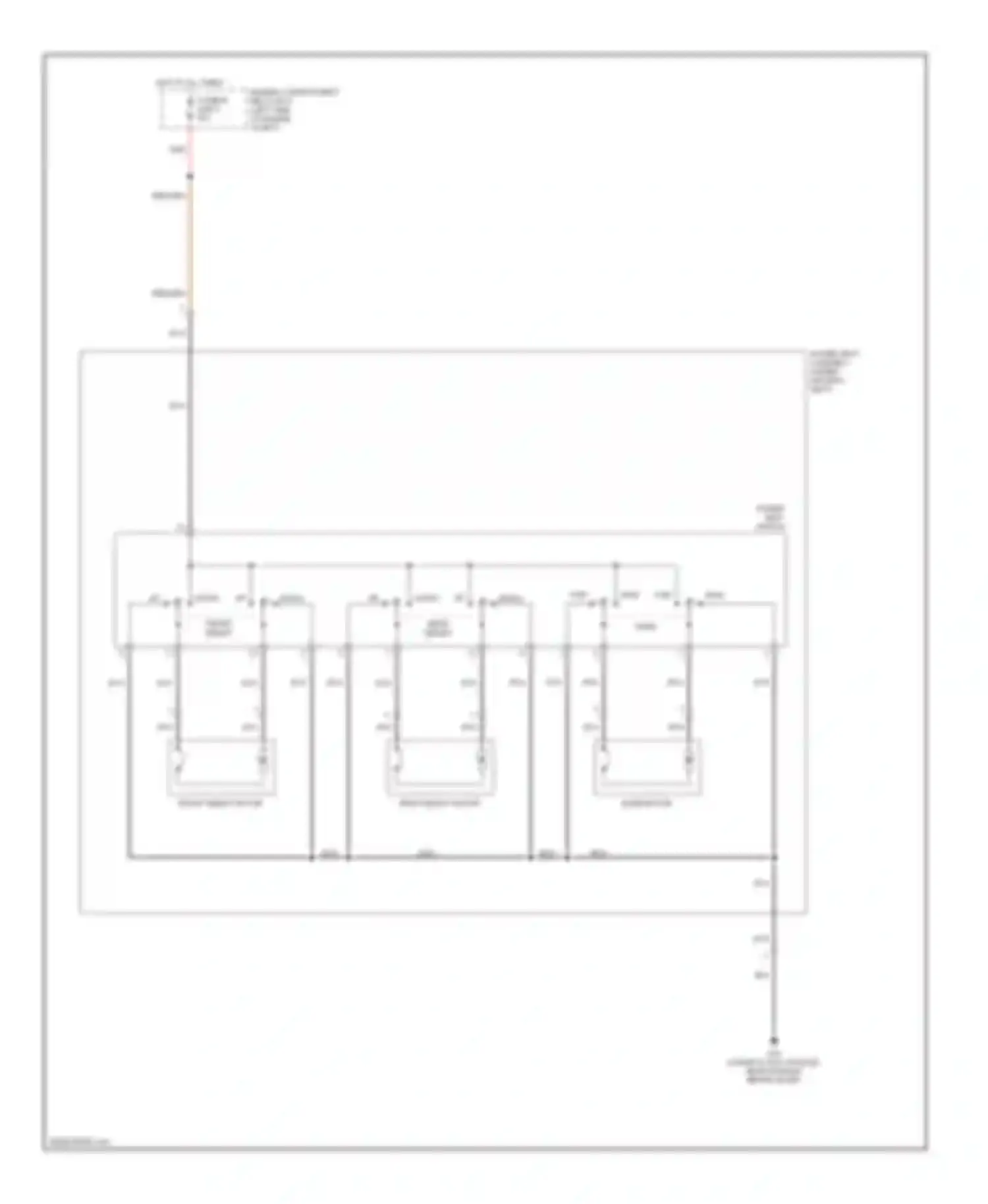 Eclipse Mitsubishi IV (2005-2008): Power seat circuit