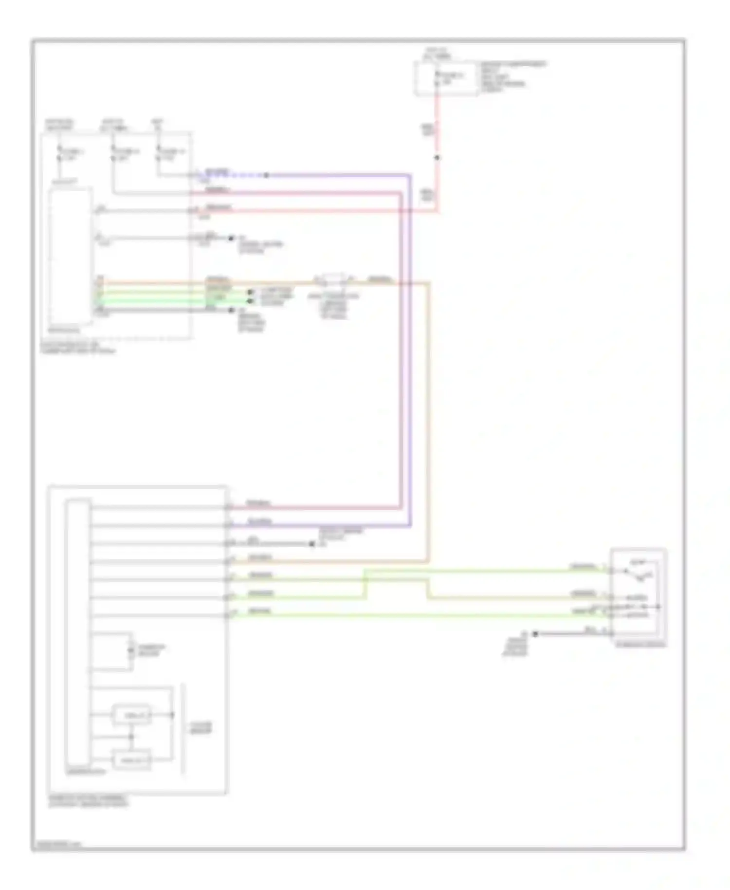 Eclipse Mitsubishi IV (2005-2008): Power top/sunroof circuit