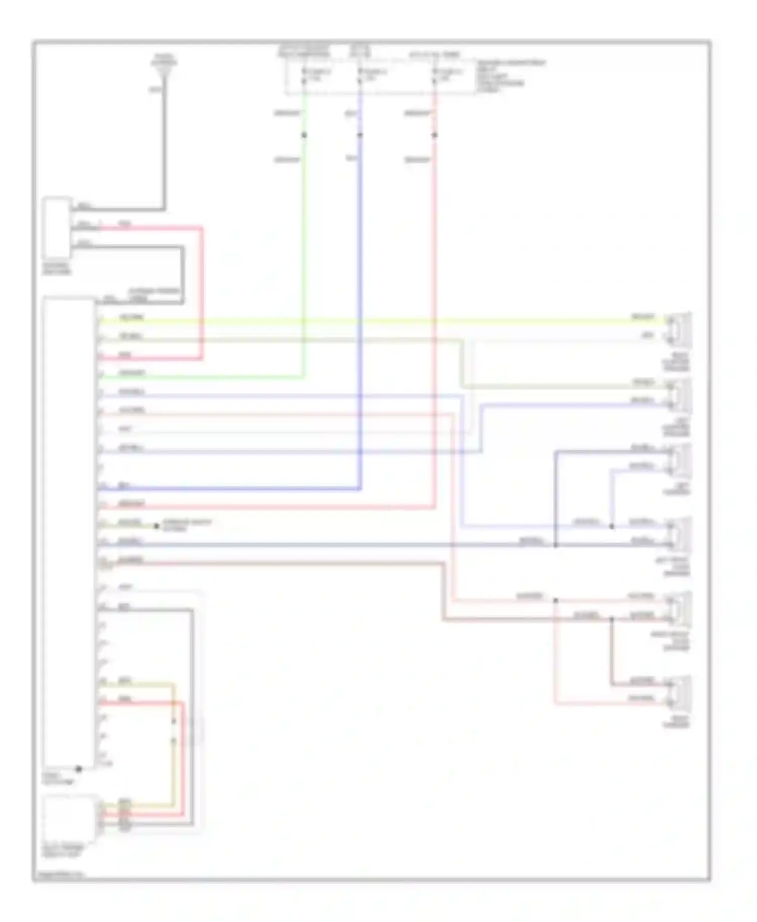 Eclipse Mitsubishi IV (2005-2008): Radio circuit, without amplifier