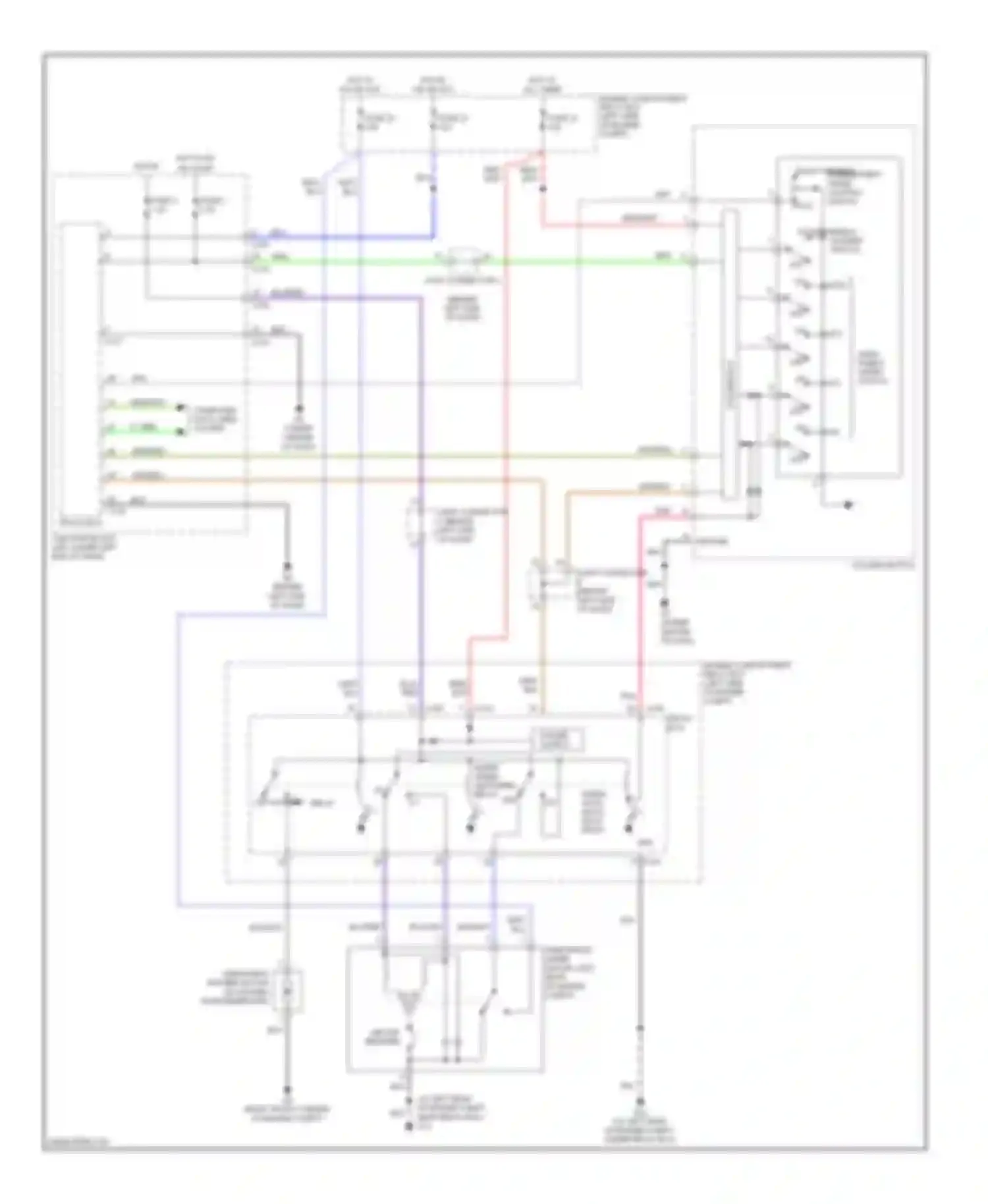 Eclipse Mitsubishi IV (2005-2008): Front wiper/washer circuit