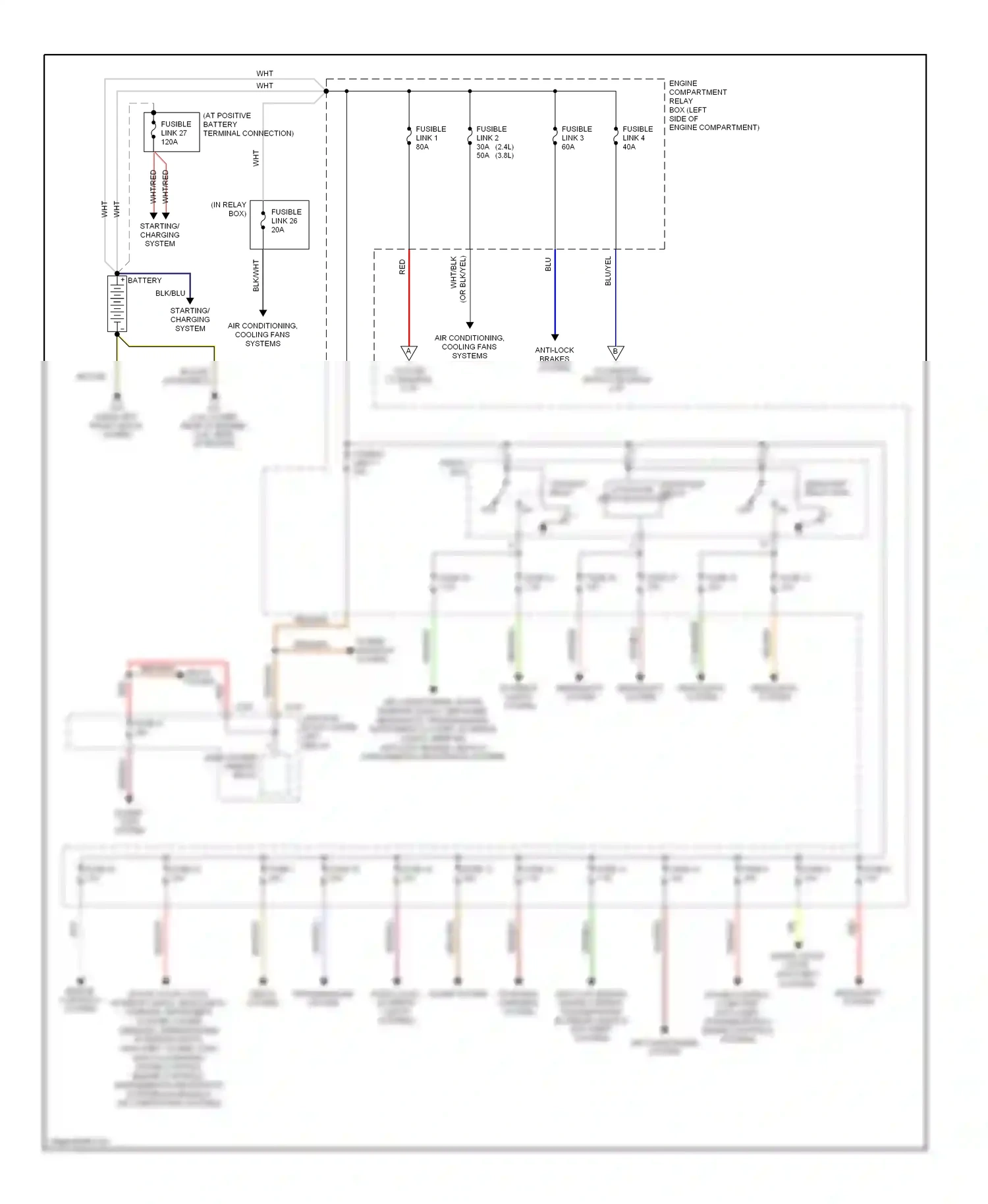Mitsubishi Eclipse IV (2005-2008) battery wiring diagram  (3 of 4)