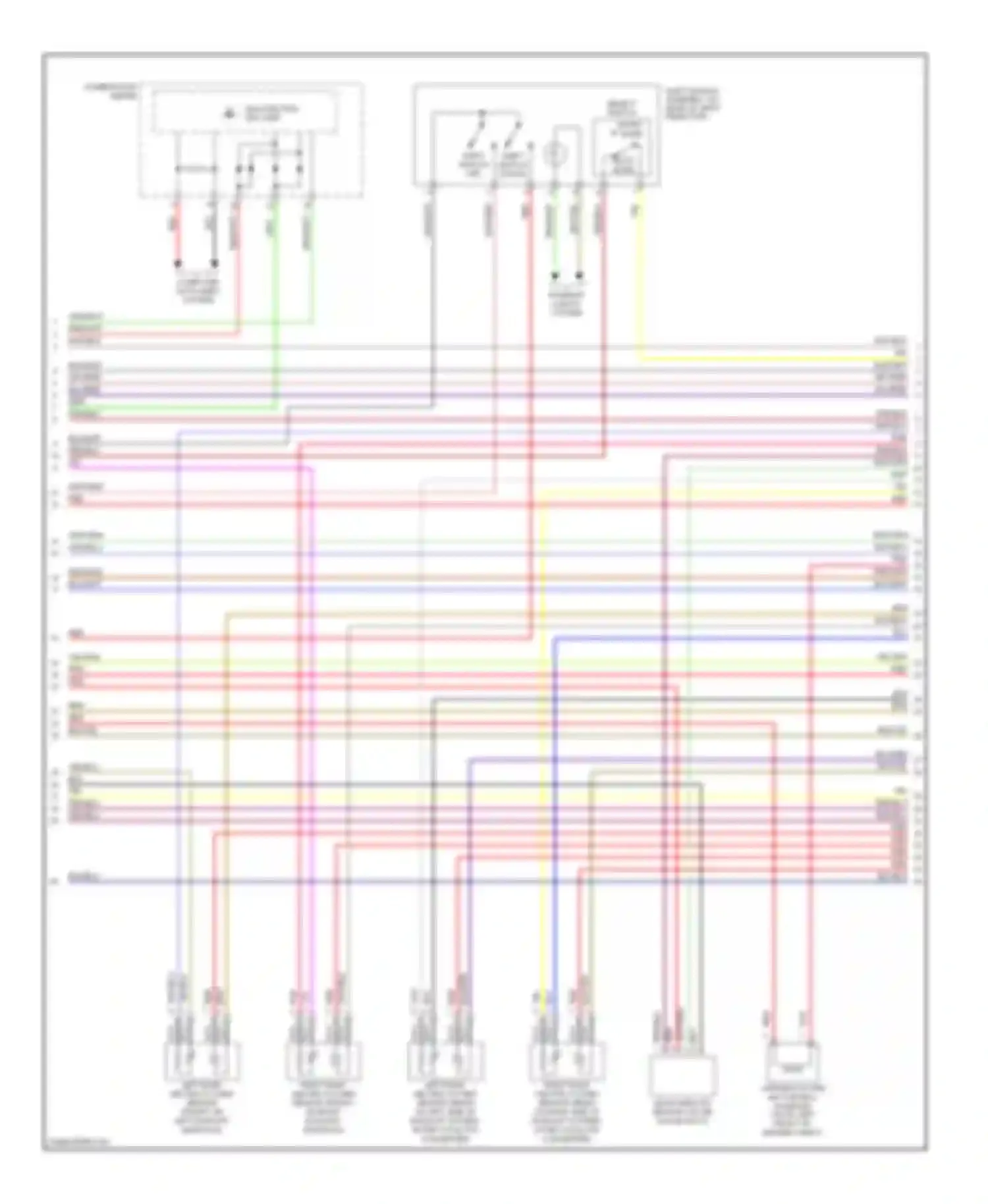 Wiring diagram combination meter for Mitsubishi Eclipse IV (2005-2008) (9 of 18)