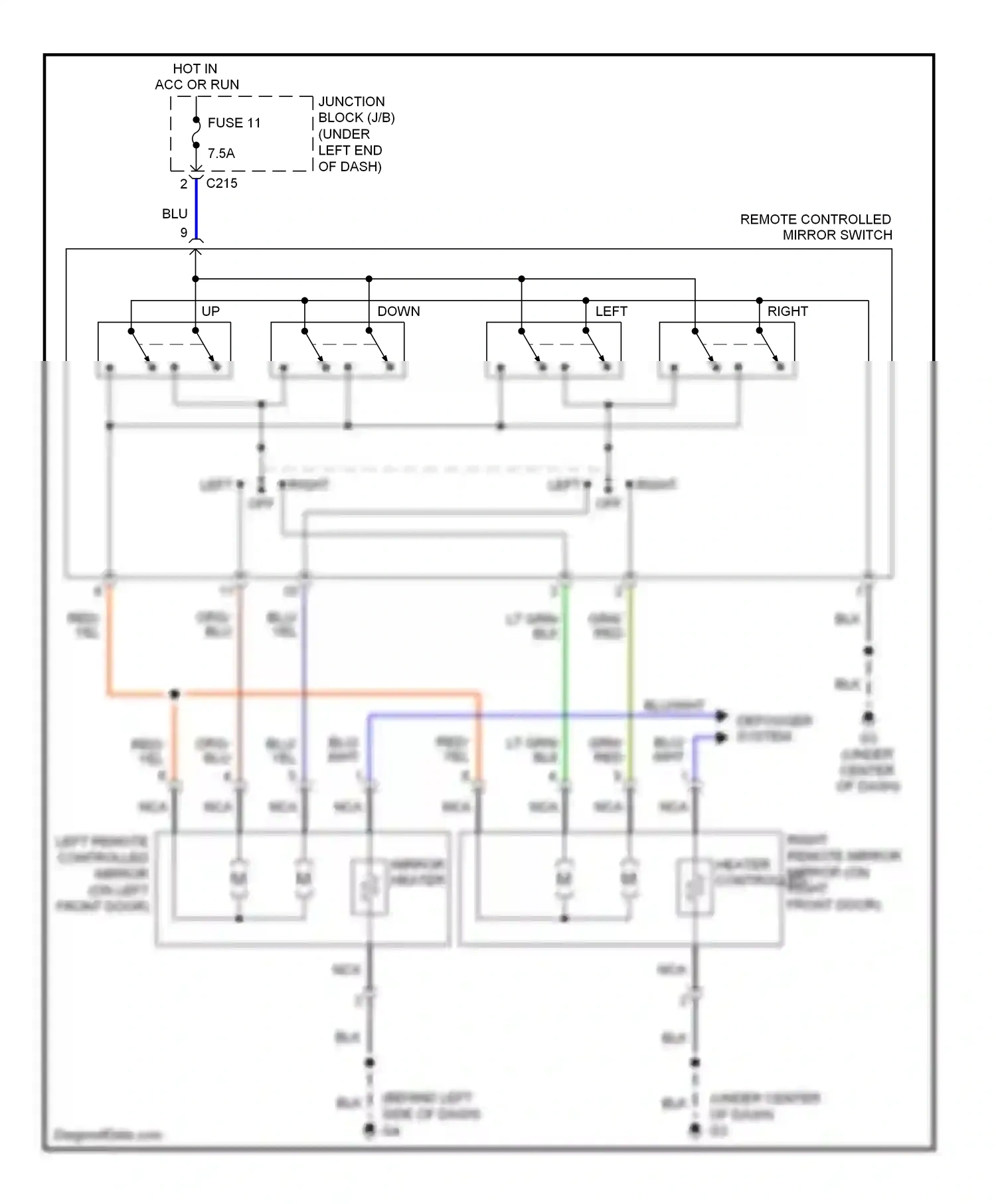 Mitsubishi Eclipse IV (2005-2008) down wiring diagram  (1 of 1)