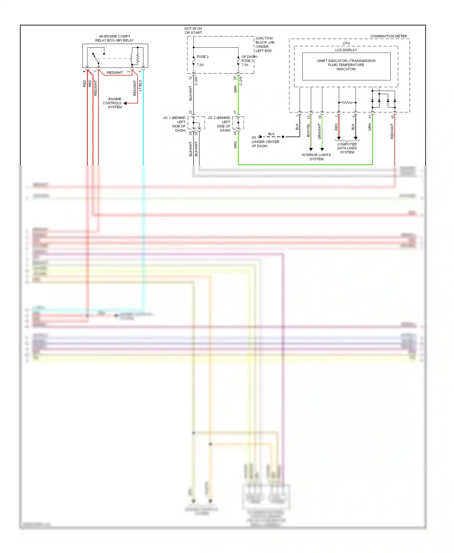 Mitsubishi Eclipse IV (2005-2008) hall ic (sub) wiring diagram  (2 of 2)