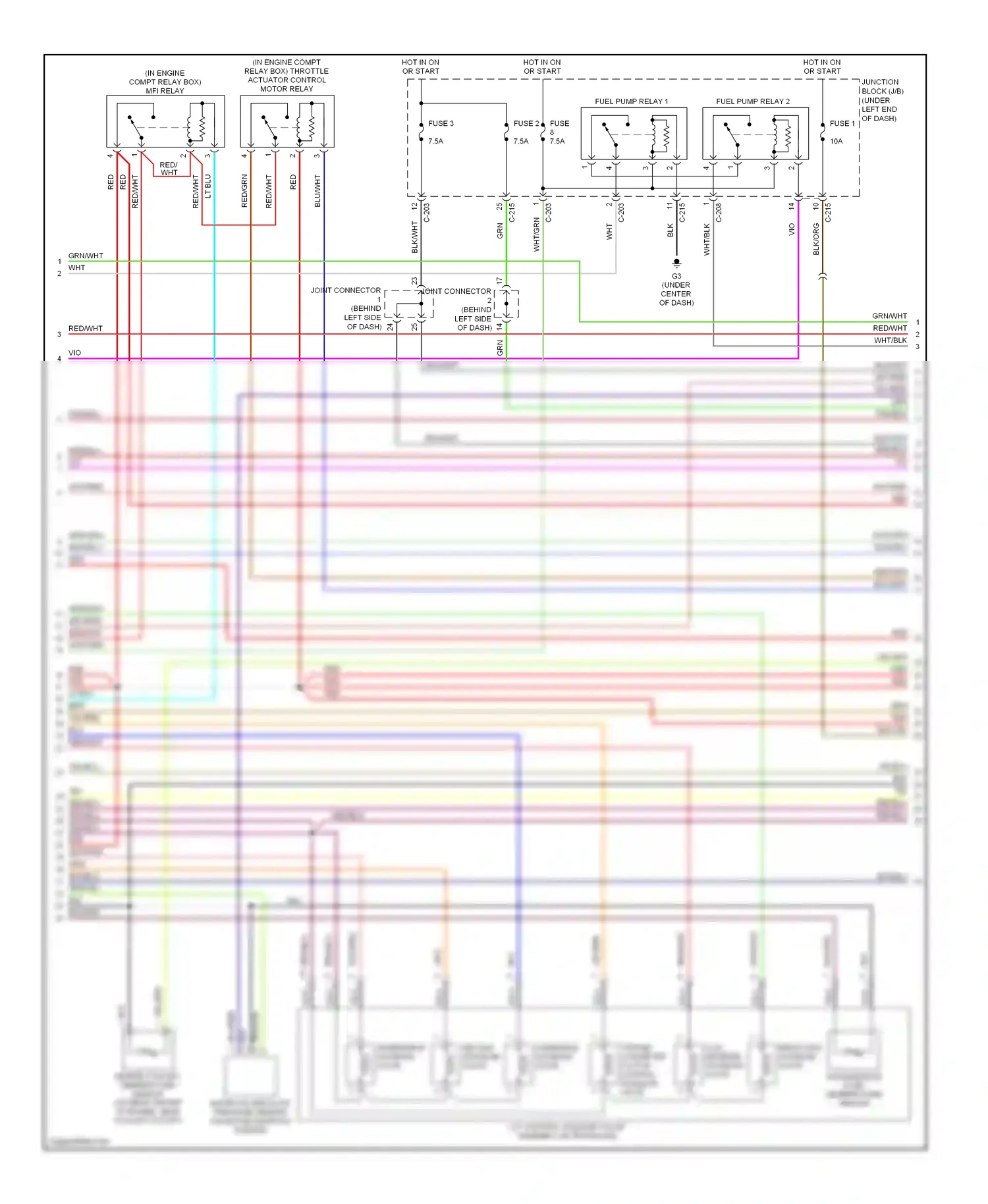 Mitsubishi Eclipse IV (2005-2008) junction block (j/b) wiring diagram  (3 of 3)