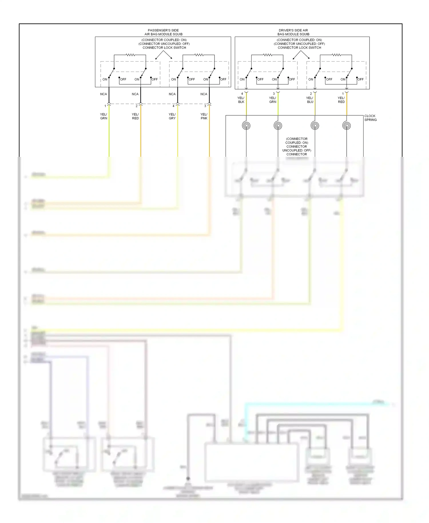Mitsubishi Eclipse IV (2005-2008) left occupant classification sensor (under left front seat) wiring diagram  (1 of 1)