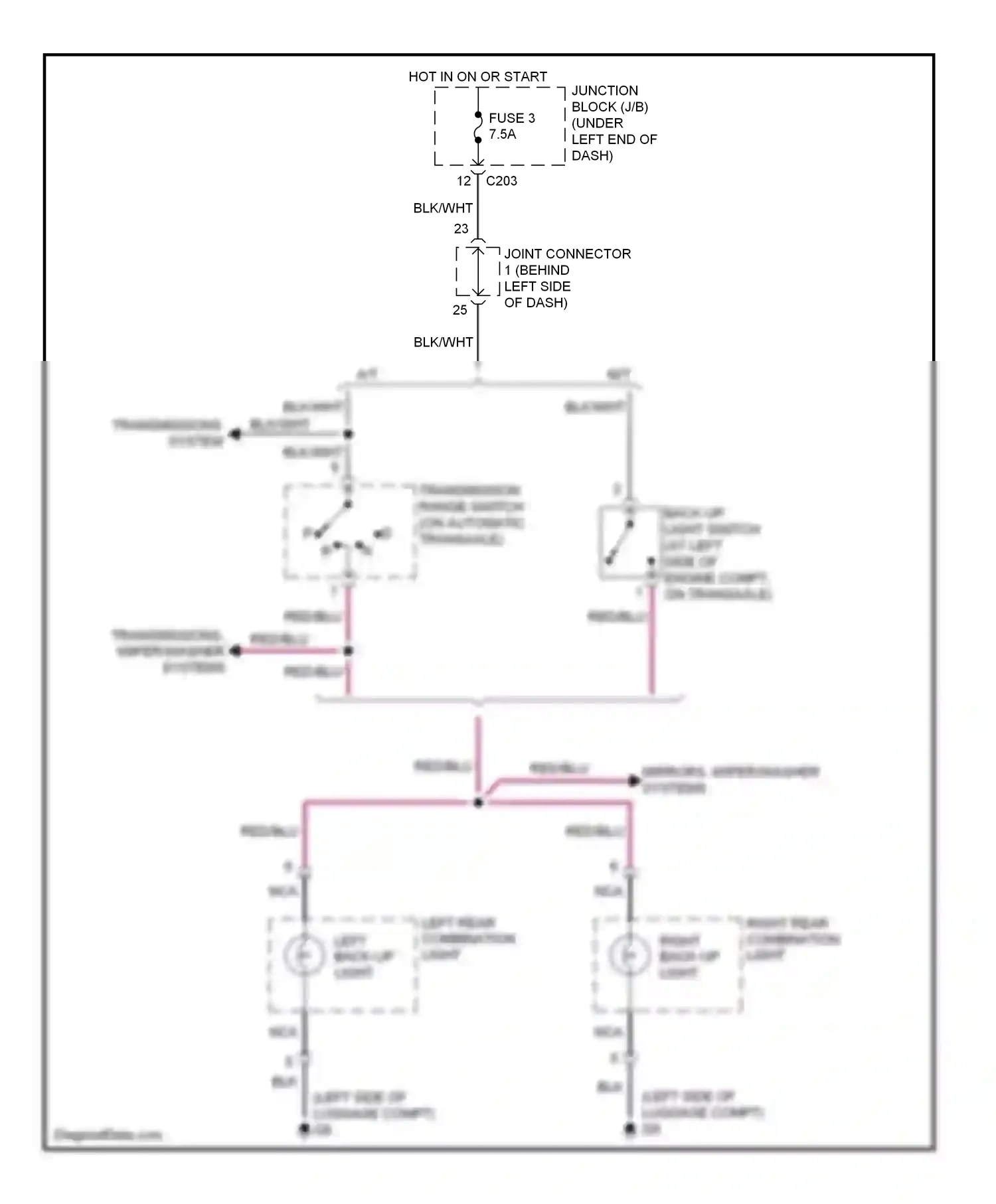 Mitsubishi Eclipse IV (2005-2008) light wiring diagram  (1 of 1)