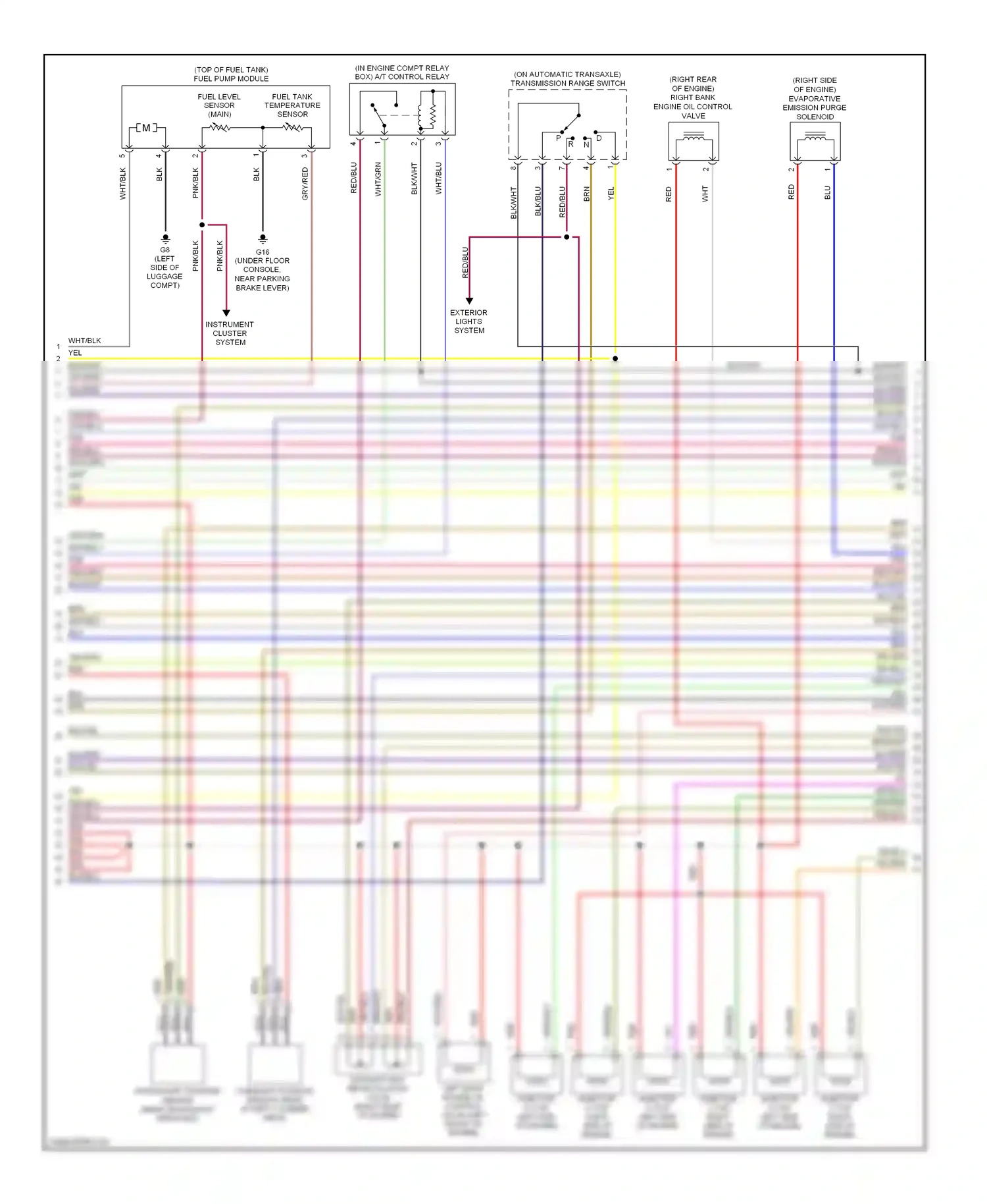 Mitsubishi Eclipse IV (2005-2008) (on automatic transaxle) transmission range switch wiring diagram  (4 of 4)