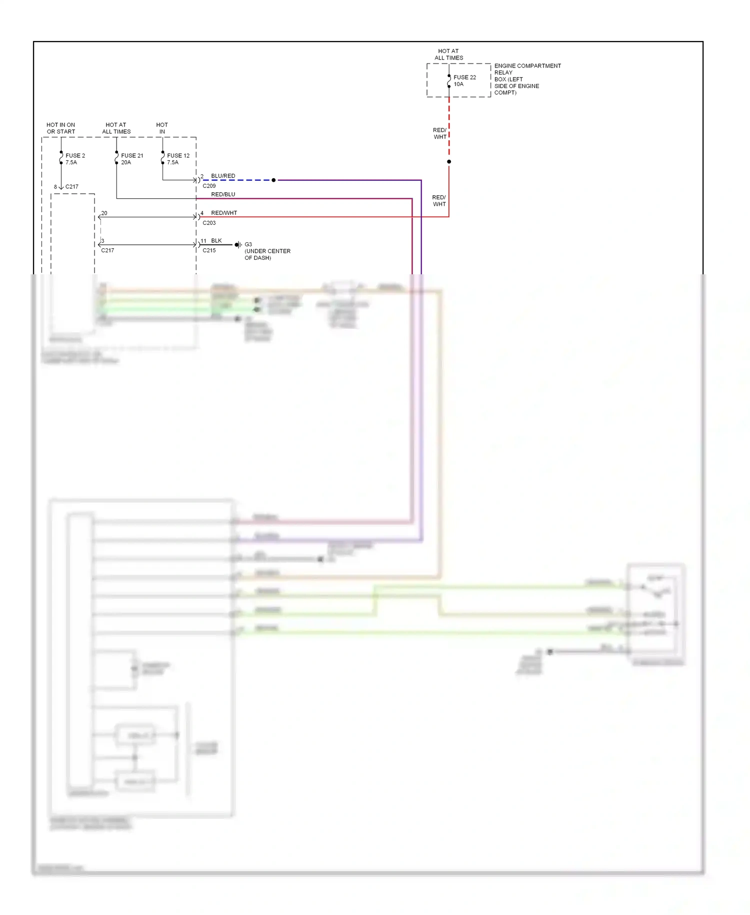Mitsubishi Eclipse IV (2005-2008) open off close/ down wiring diagram  (1 of 1)