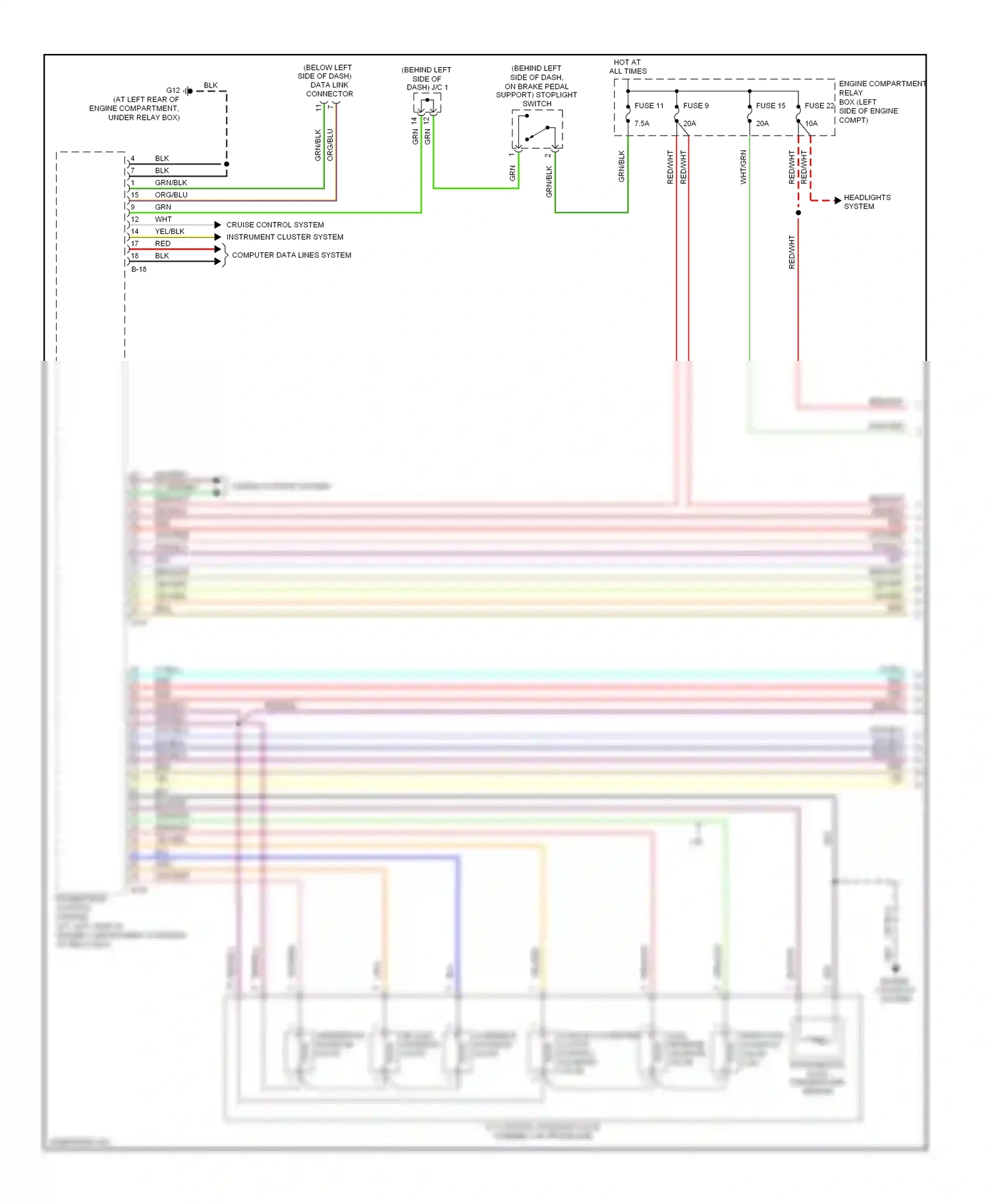 Mitsubishi Eclipse IV (2005-2008) (or blu) wiring diagram  (1 of 1)