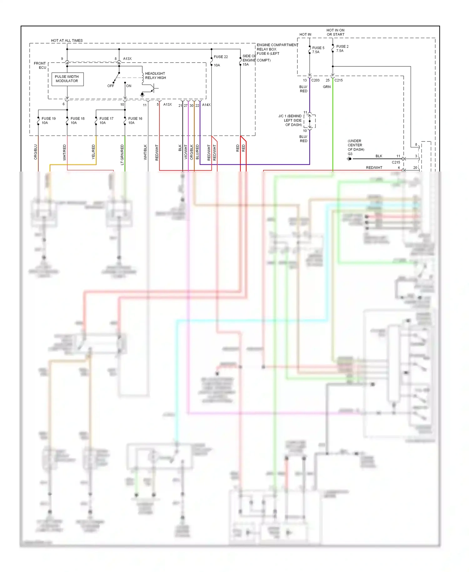 Mitsubishi Eclipse IV (2005-2008) passing wiring diagram  (1 of 1)