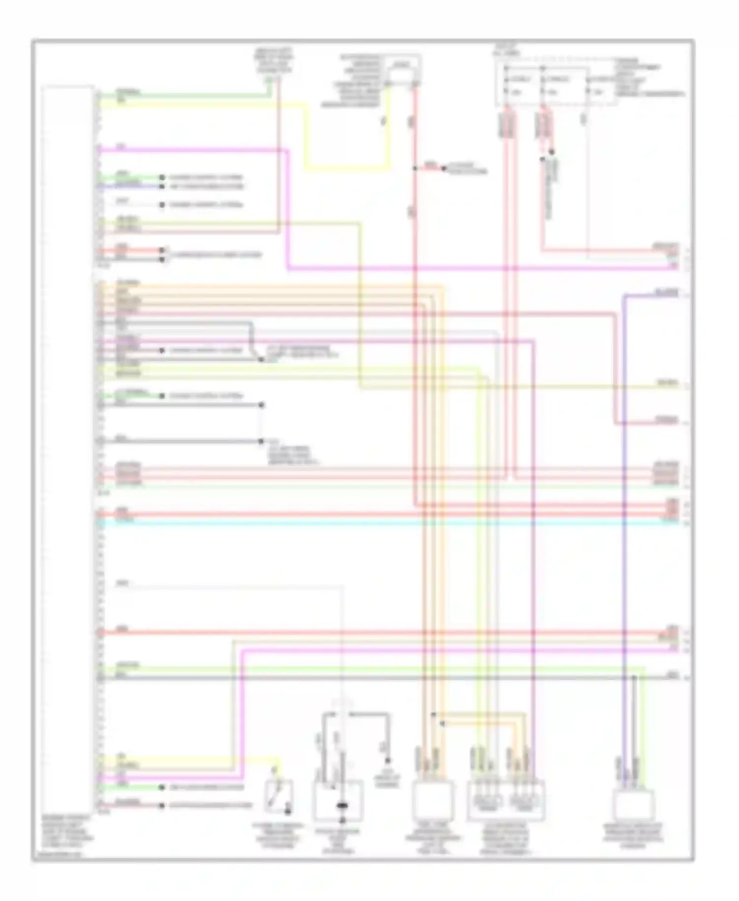Wiring diagram power distribution system for Mitsubishi Eclipse IV (2005-2008) (6 of 6)