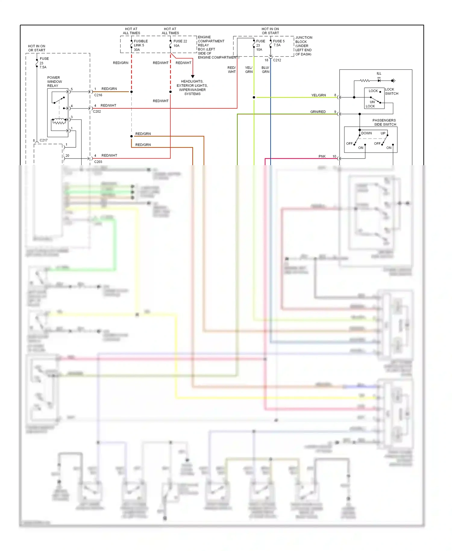 Mitsubishi Eclipse IV (2005-2008) relay wiring diagram  (1 of 1)