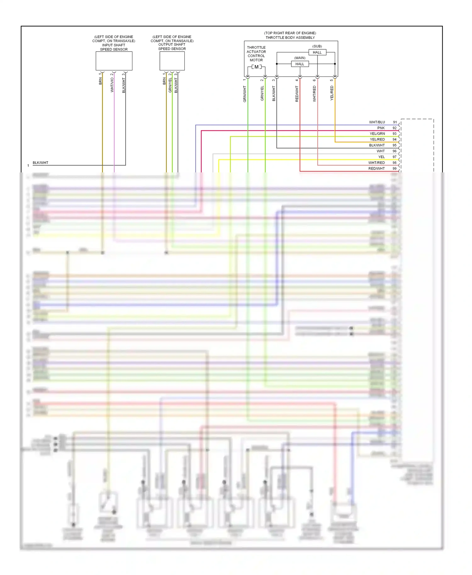 Mitsubishi Eclipse IV (2005-2008) (sub) hall ic wiring diagram  (1 of 4)